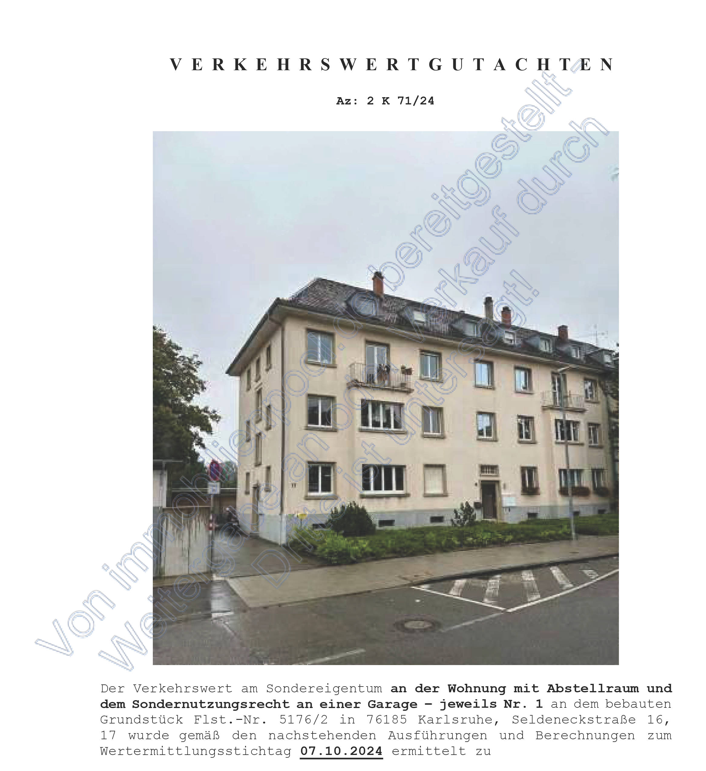 Dreizimmerwohnung in Seldeneckstraße 17, 76185 Karlsruhe - Bild 2