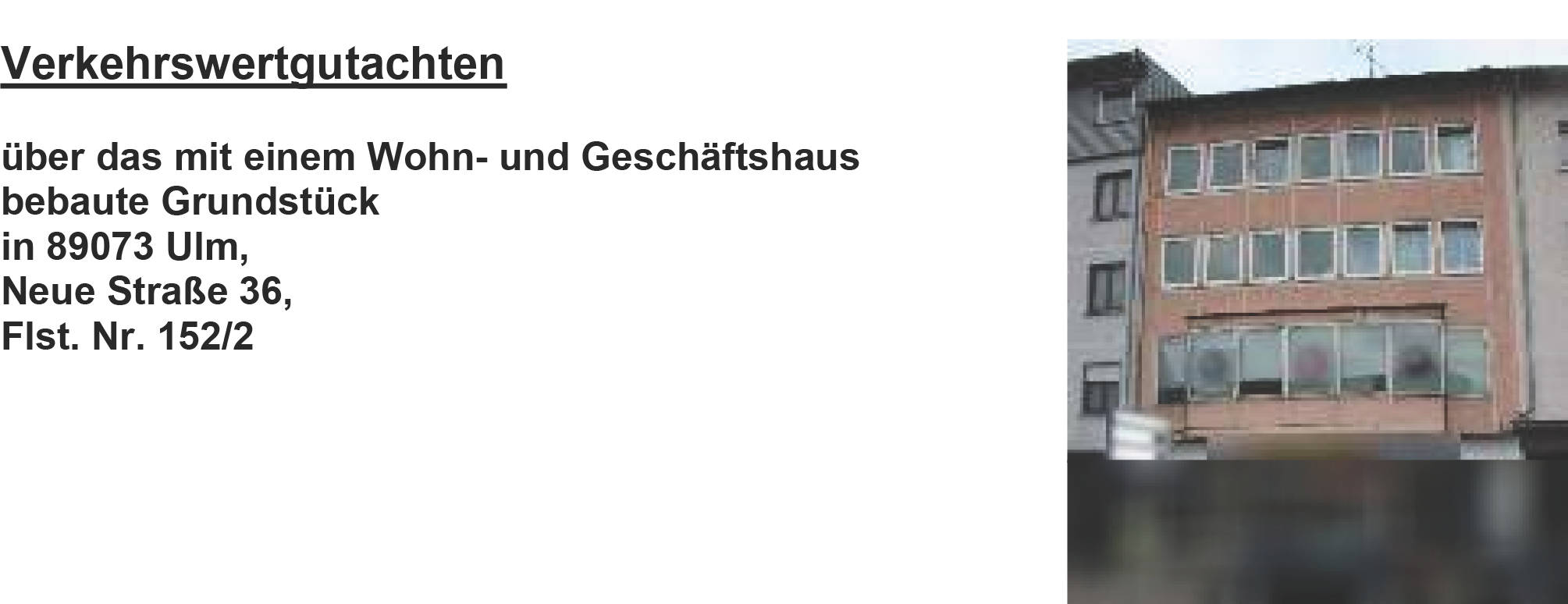 Wohn- und Geschäftshaus in Neue Straße 36, 89073 Ulm