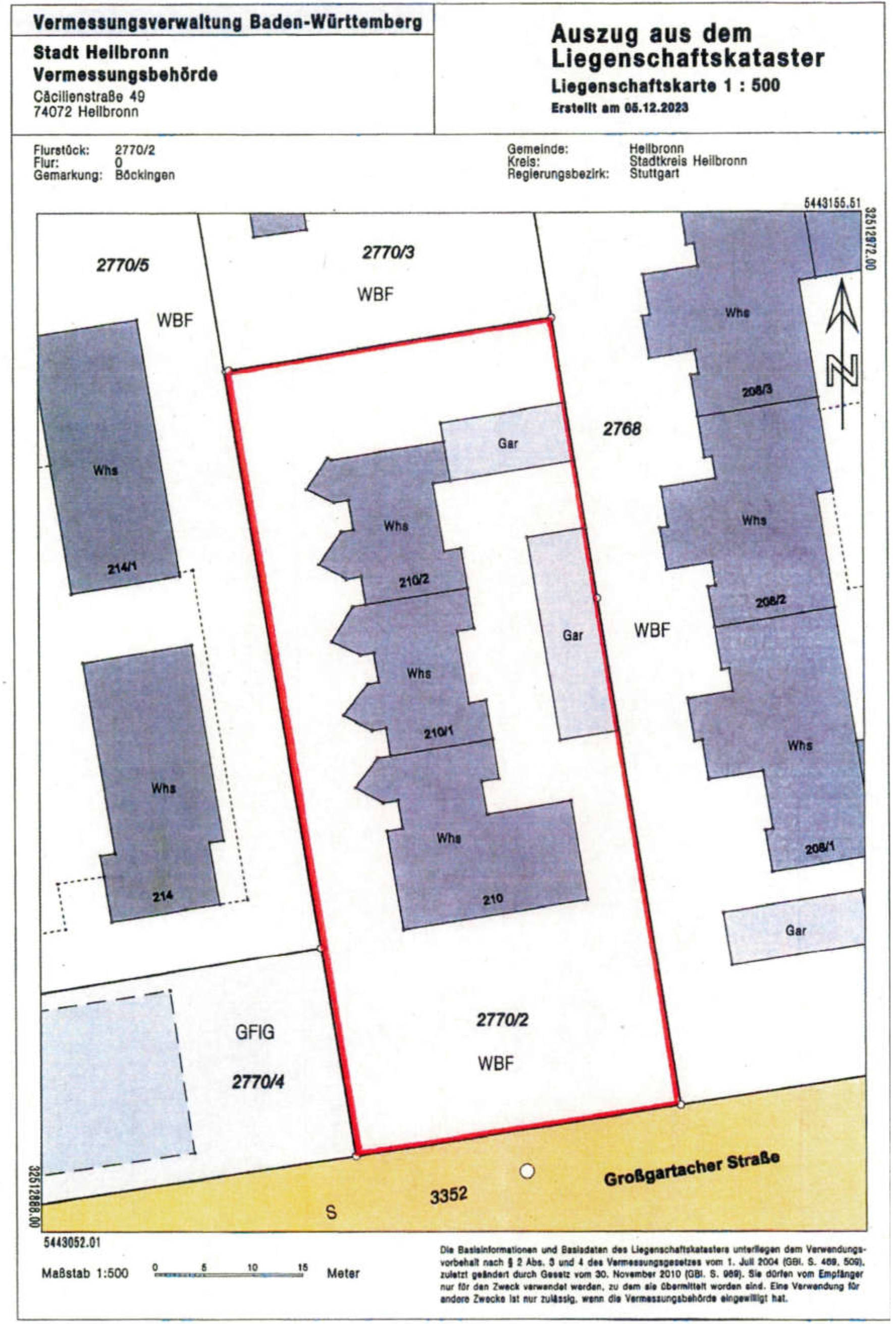 baden-wuerttemberg 4 K 89/23 Großgartacher Straße 210, 74080 Heilbronn 11