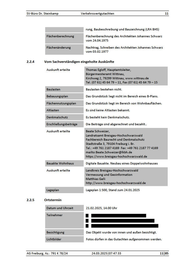 baden-wuerttemberg 791 K 78/24 Stollenweg 9A, 79299 Wittnau 36