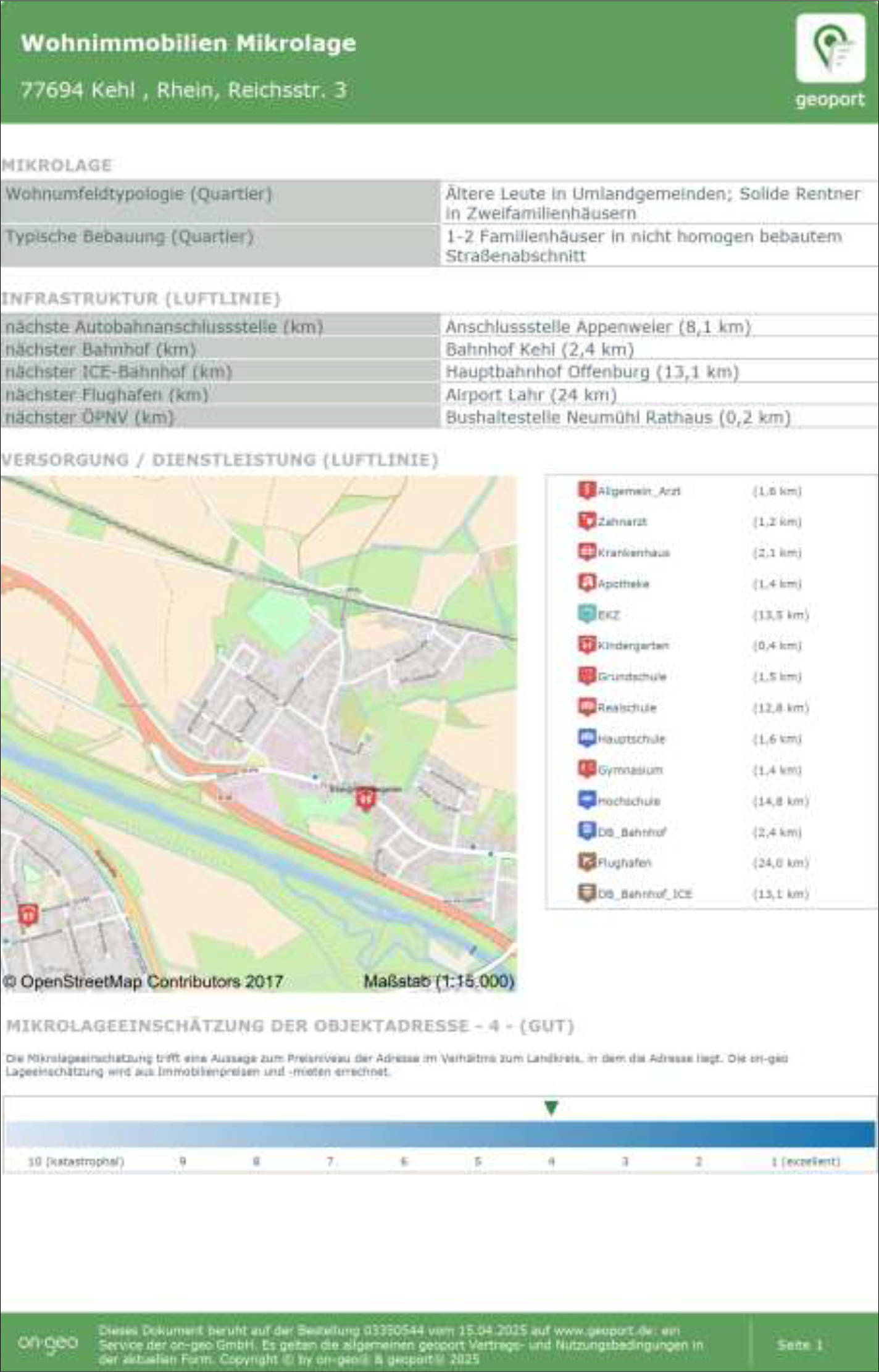 baden-wuerttemberg K 0010/2024 Reichsstraße 3, 77694 Kehl, Neumühl 31