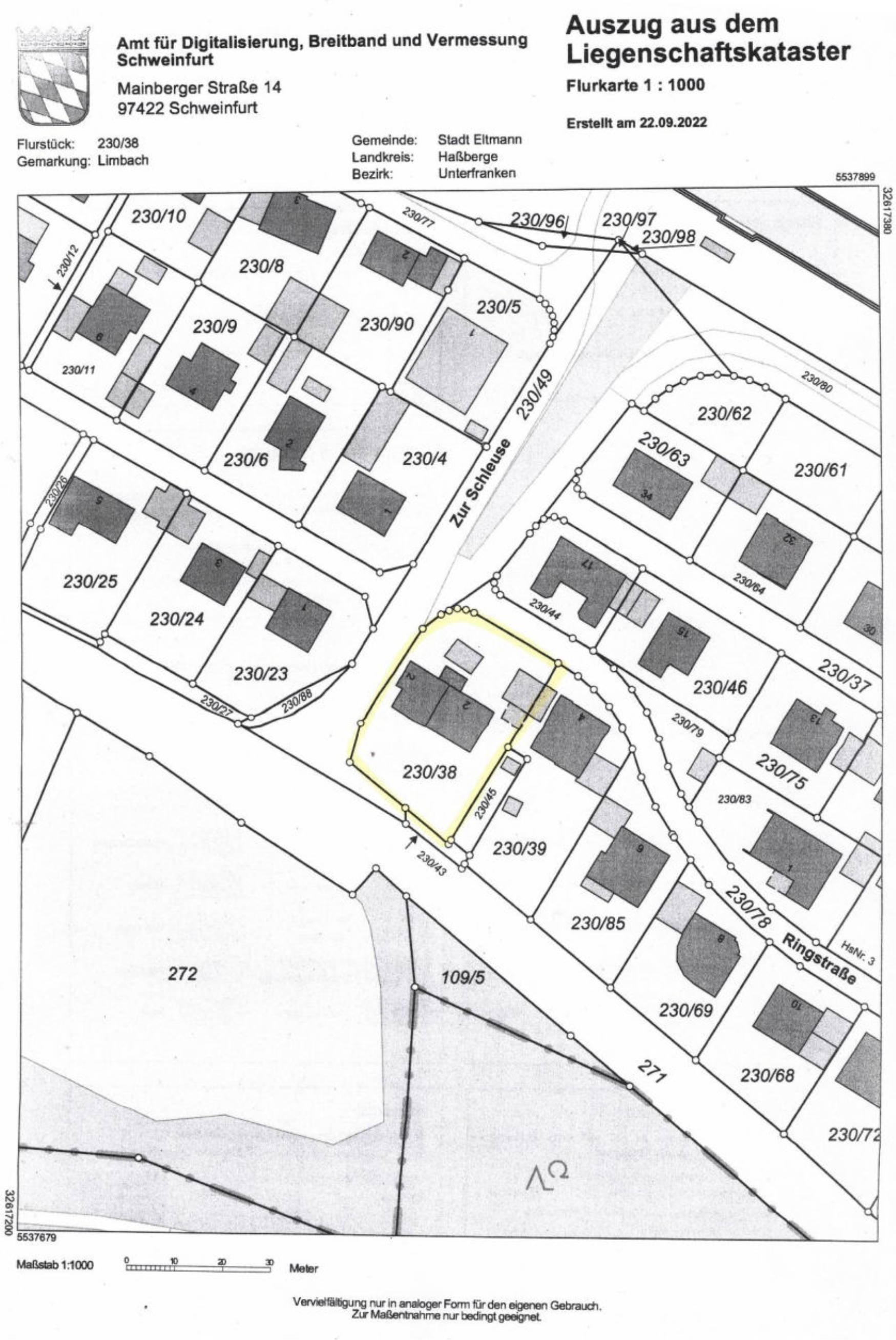 bayern 0001K0030-2022 Zur Schleuse 2, 97483 Eltmann, Limbach