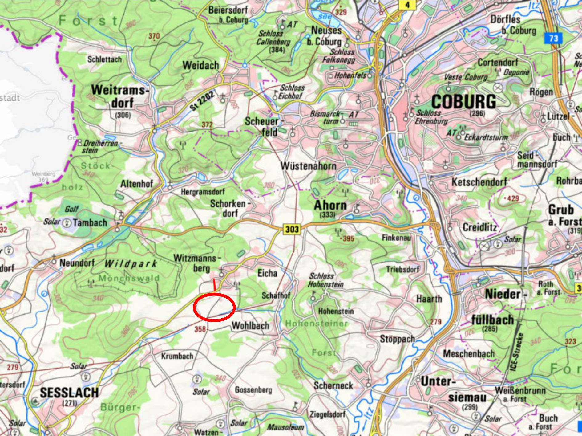 bayern 0001 K 0032/2025 Sandstraße 9/Semmeläcker, 96482 Ahorn, Witzmannsberg 18