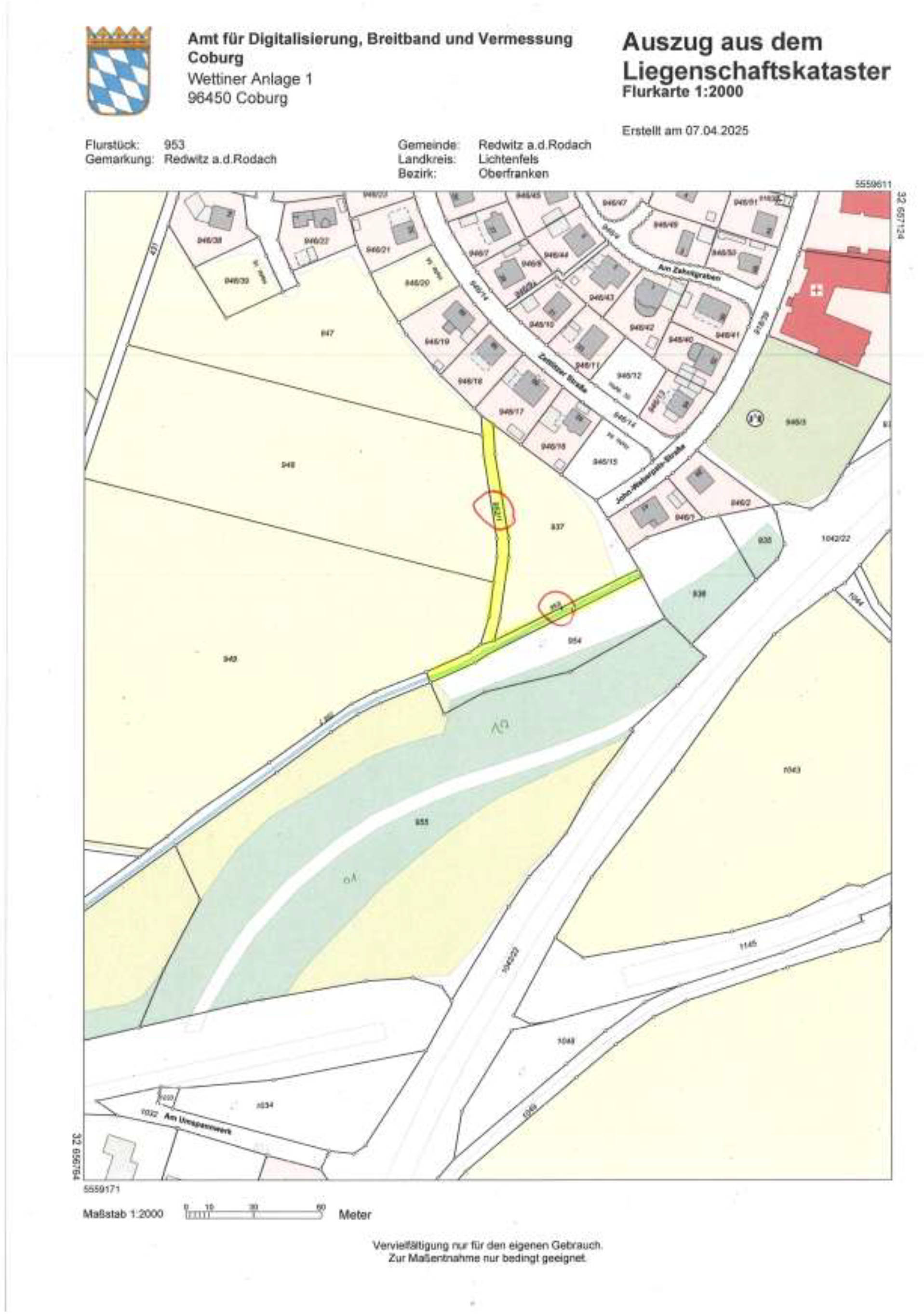 siehe Beschreibung in Zehntgraben/Untere Flur, 96257 Redwitz a. d. Rodach