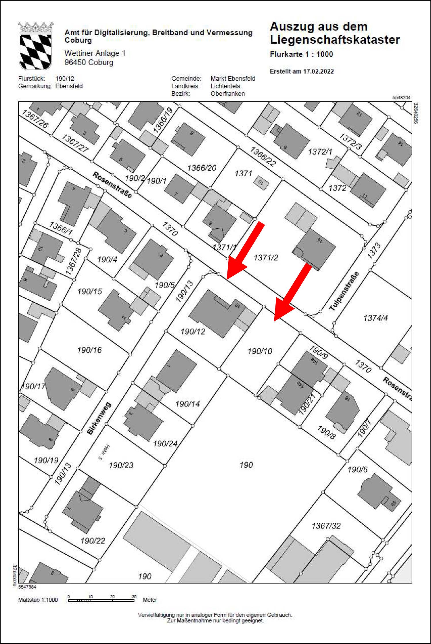 bayern 0001K0048-2021 Rosenstraße 10, 96250 Ebensfeld