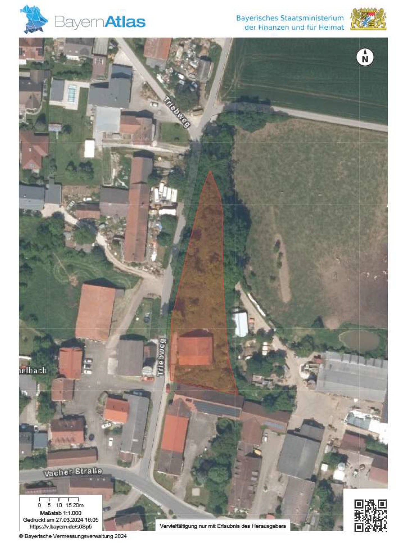 Grundstück mit ehemaliger Maschinenhalle und Fahrsilo in Nähe Triebweg, 90587 Obermichelbach - Bild 2