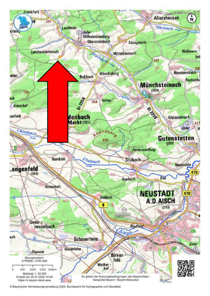 unbebautes Grundstück, Landwirtschaftsfläche in Weiherfeld, 00000 Weiherfeld - Bild 2
