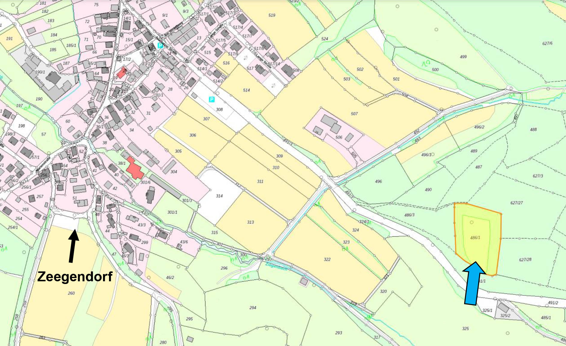 Grünland, Streuobstwiese, Forstfläche in Nußleite, 96129 Strullendorf, Zeegendorf - Bild 3