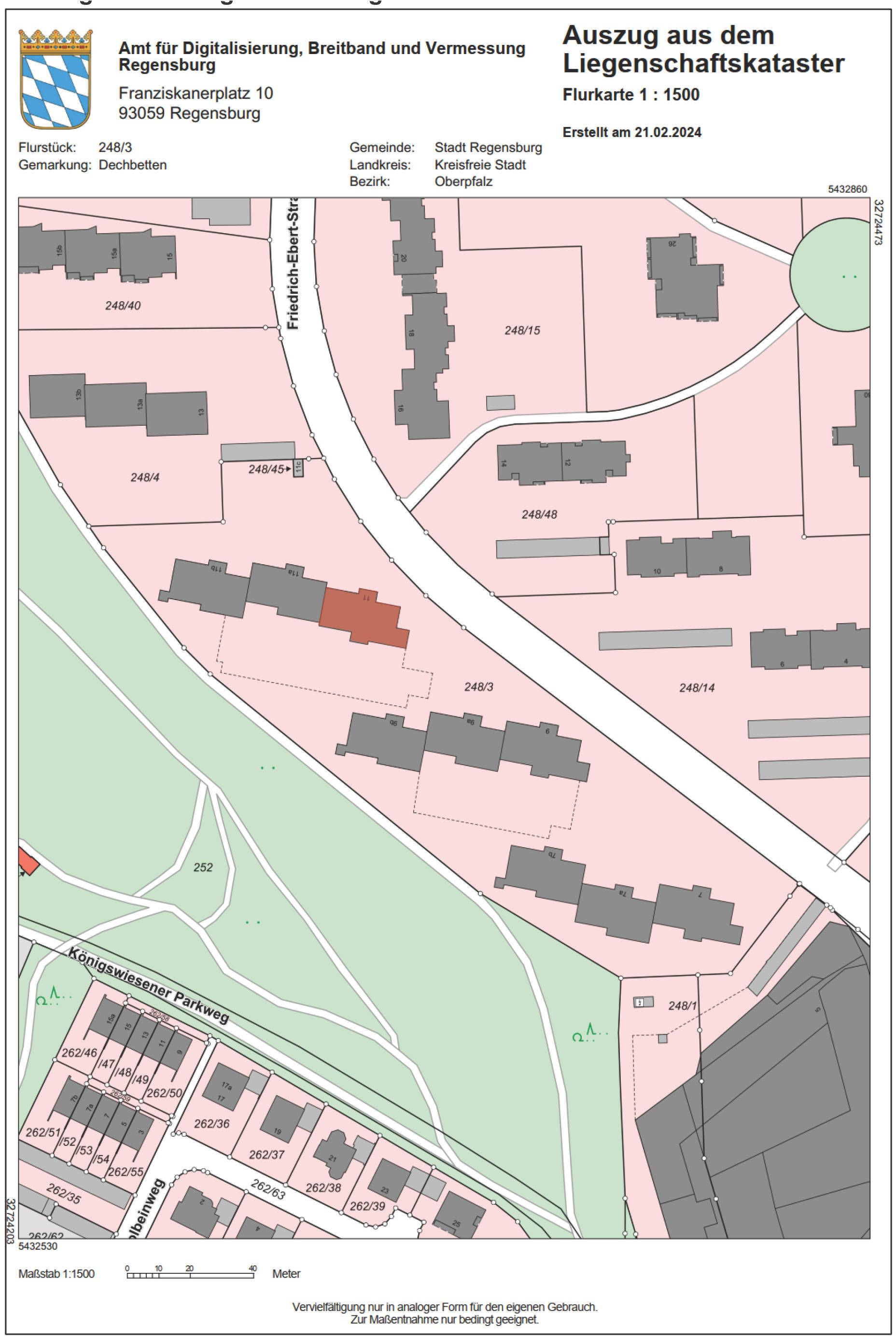 bayern 0001K0121/2023 Friedrich-Ebert-Straße 11, 93051 Regensburg 15