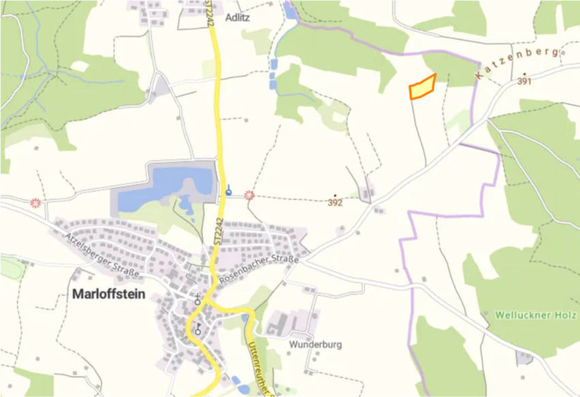 land- und forstwirtschaftlich genutztes Grundstück in Im Engelgraben, 00000 Marloffstein - Bild 3