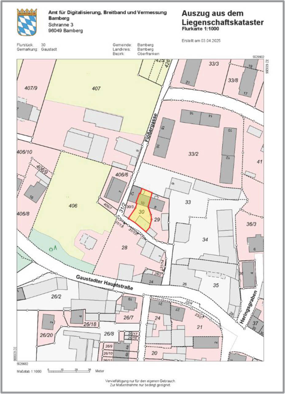 bayern 0002 K 0004/2025 Flößergasse 10, 96049 Bamberg 16