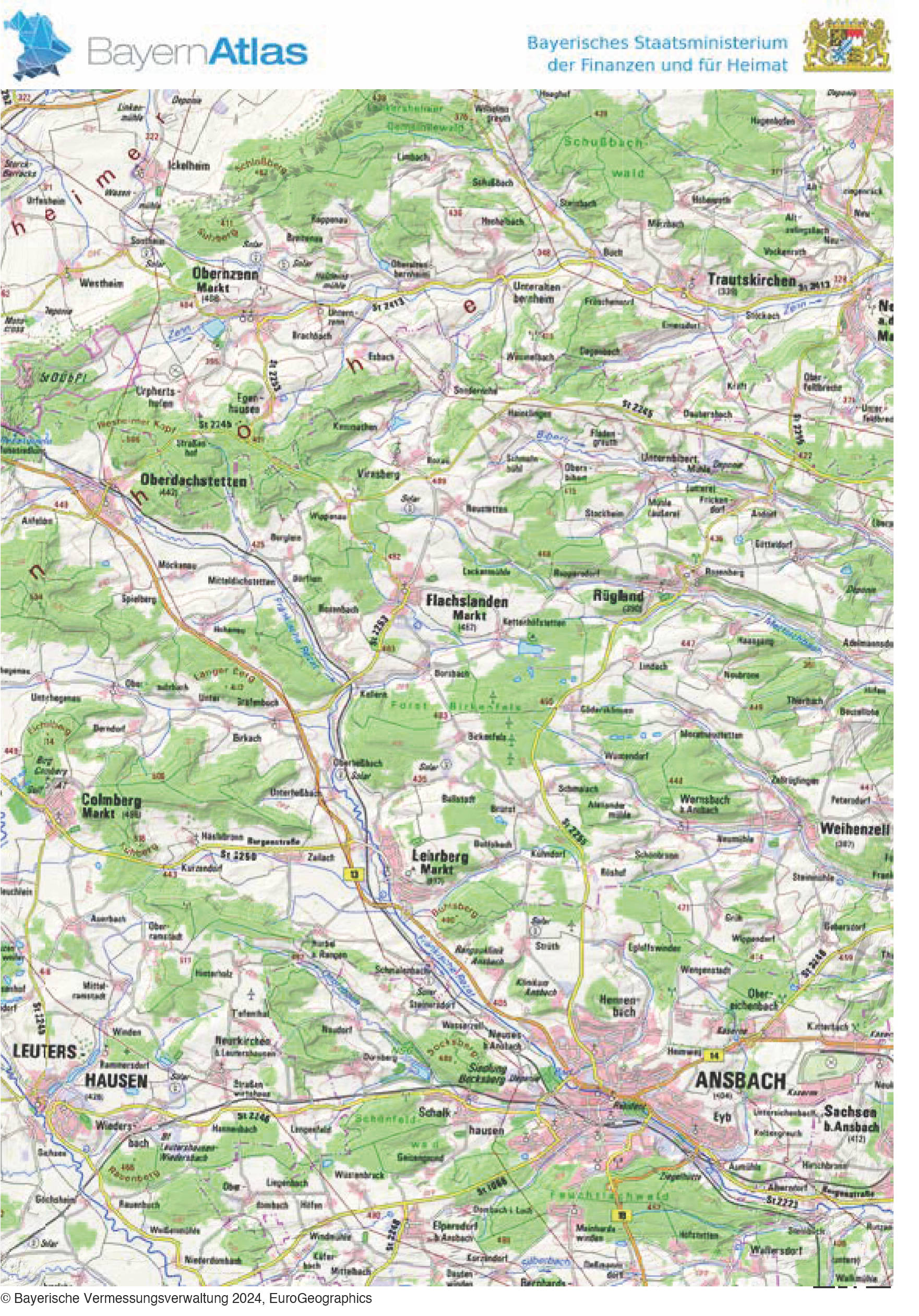 land- und forstwirtschaftlich genutztes Grundstück in Brandholz, 91604 Flachslanden, Borsbach - Bild 4