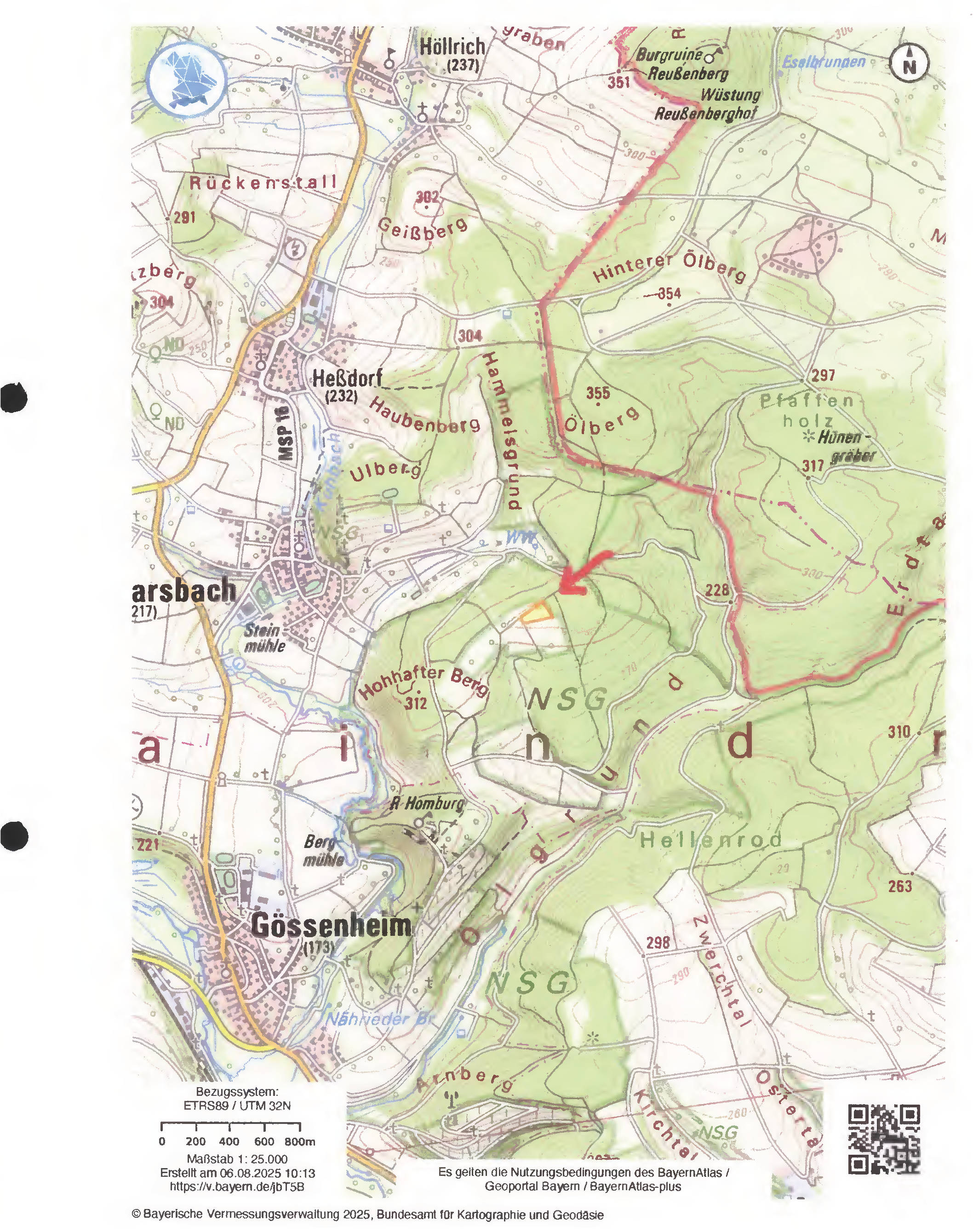 Landwirtschaftsfläche in Neugereut, Hohmall, 97783 Karsbach / Köhlerswiesen, 97780 Gössenheim - Bild 3