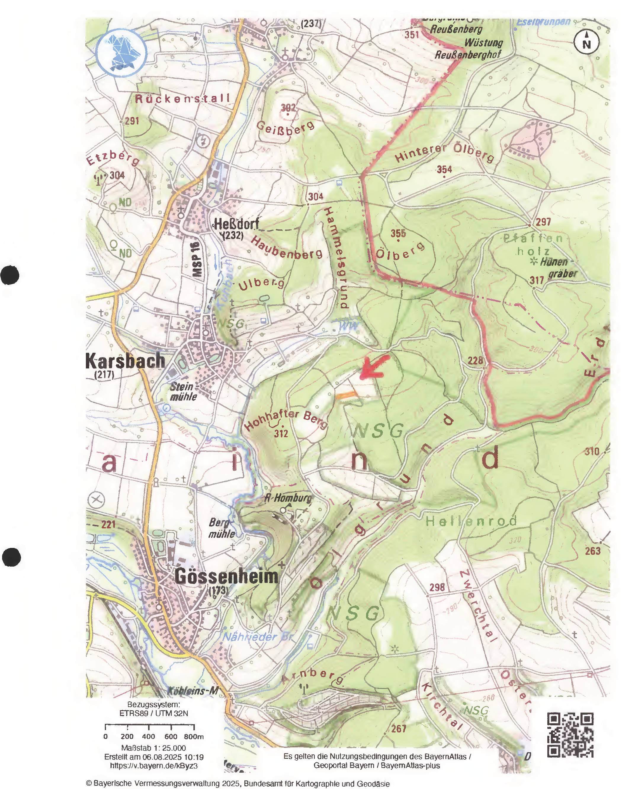 Landwirtschaftsfläche in Neugereut, Hohmall, 97783 Karsbach / Köhlerswiesen, 97780 Gössenheim - Bild 5