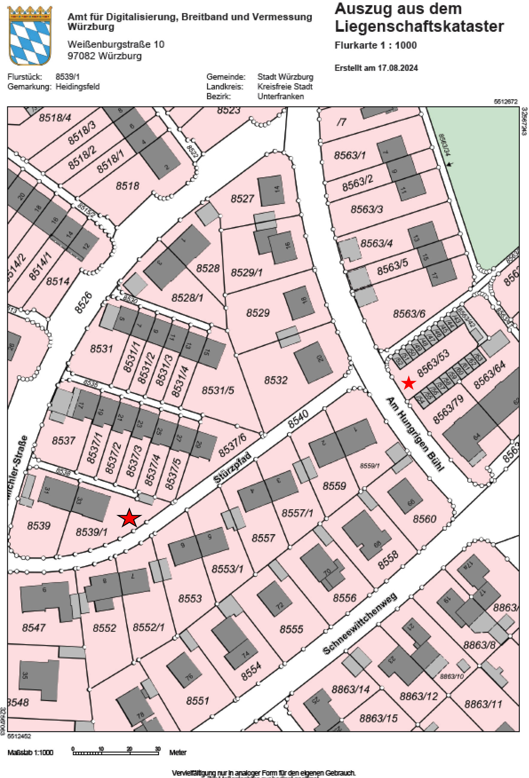 bayern 0002K0019-2024 Eli-Michler-Straße 33, 97084 Würzburg