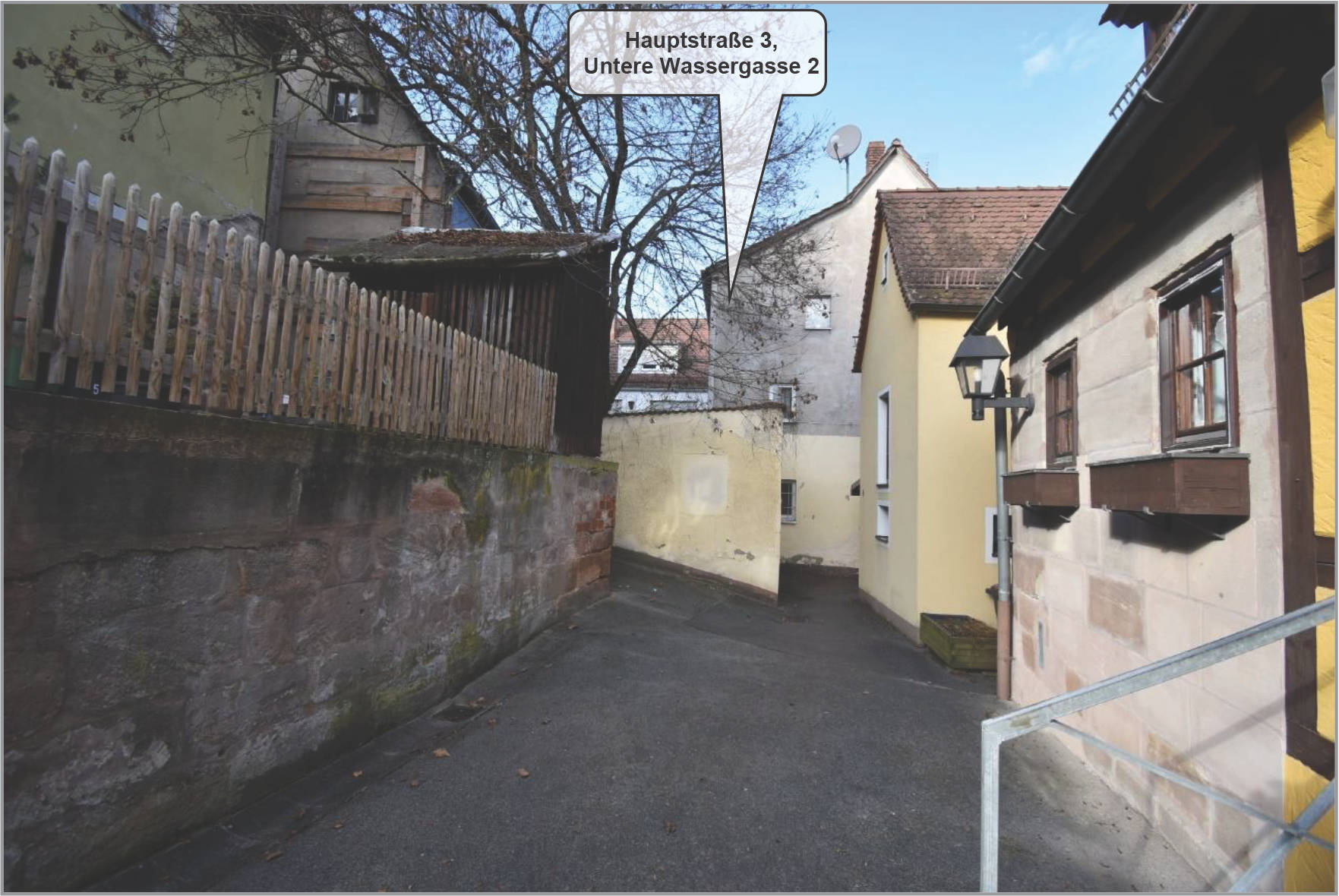 Wohnhaus mit Ladenlokal im Erdgeschoss in Hauptstraße, Untere Wassergasse, 90547 Stein