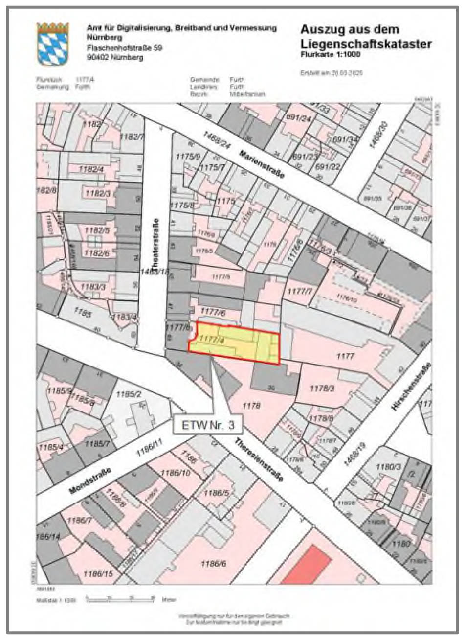 bayern 0002 K 0103/2024 hinter Theaterstraße 49, 90762 Fürth 11