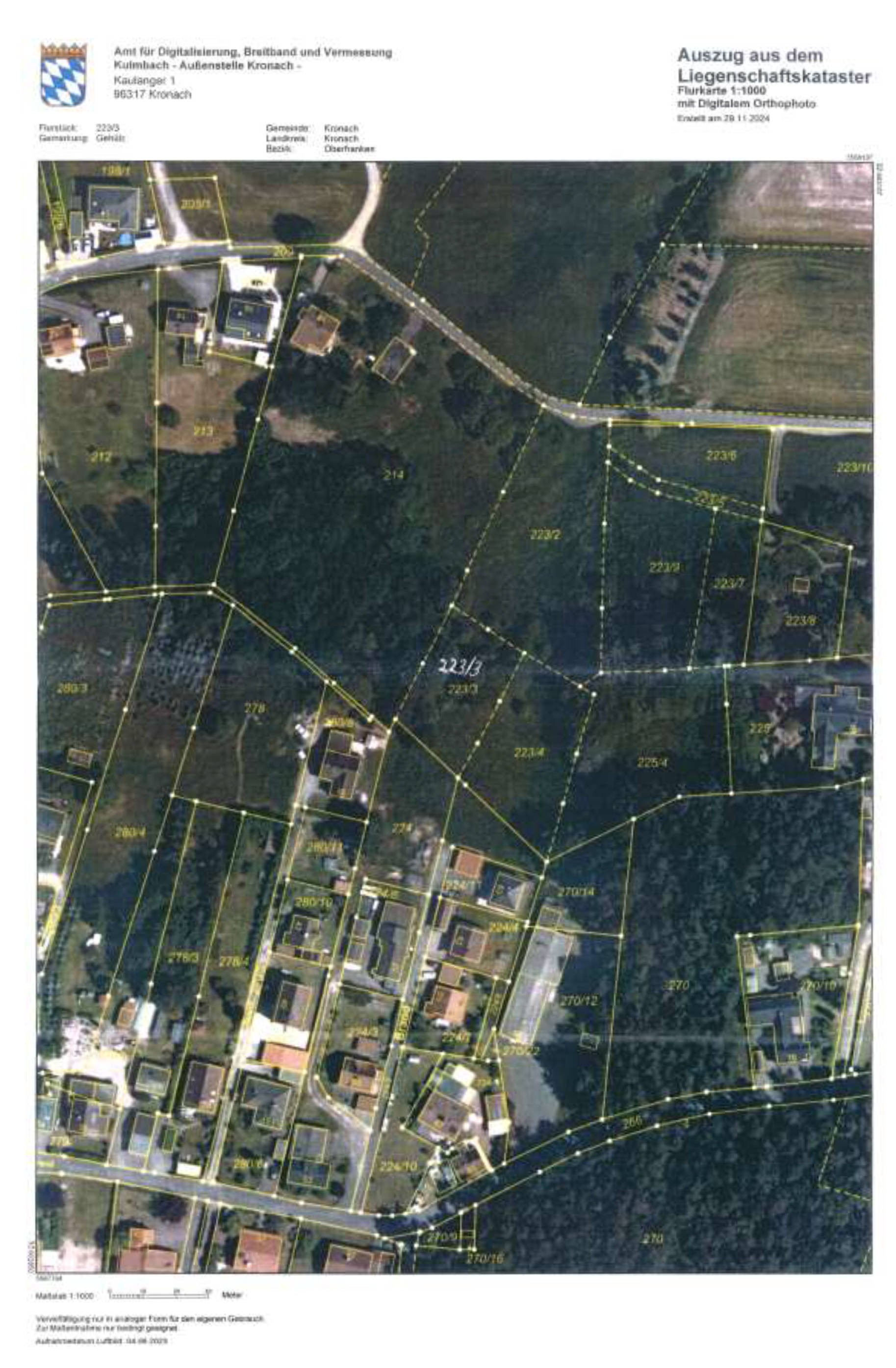 land- und forstwirtschaftlich genutztes Grundstück in Brunnschrott, 96317 Kronach, Gehülz - Bild 4