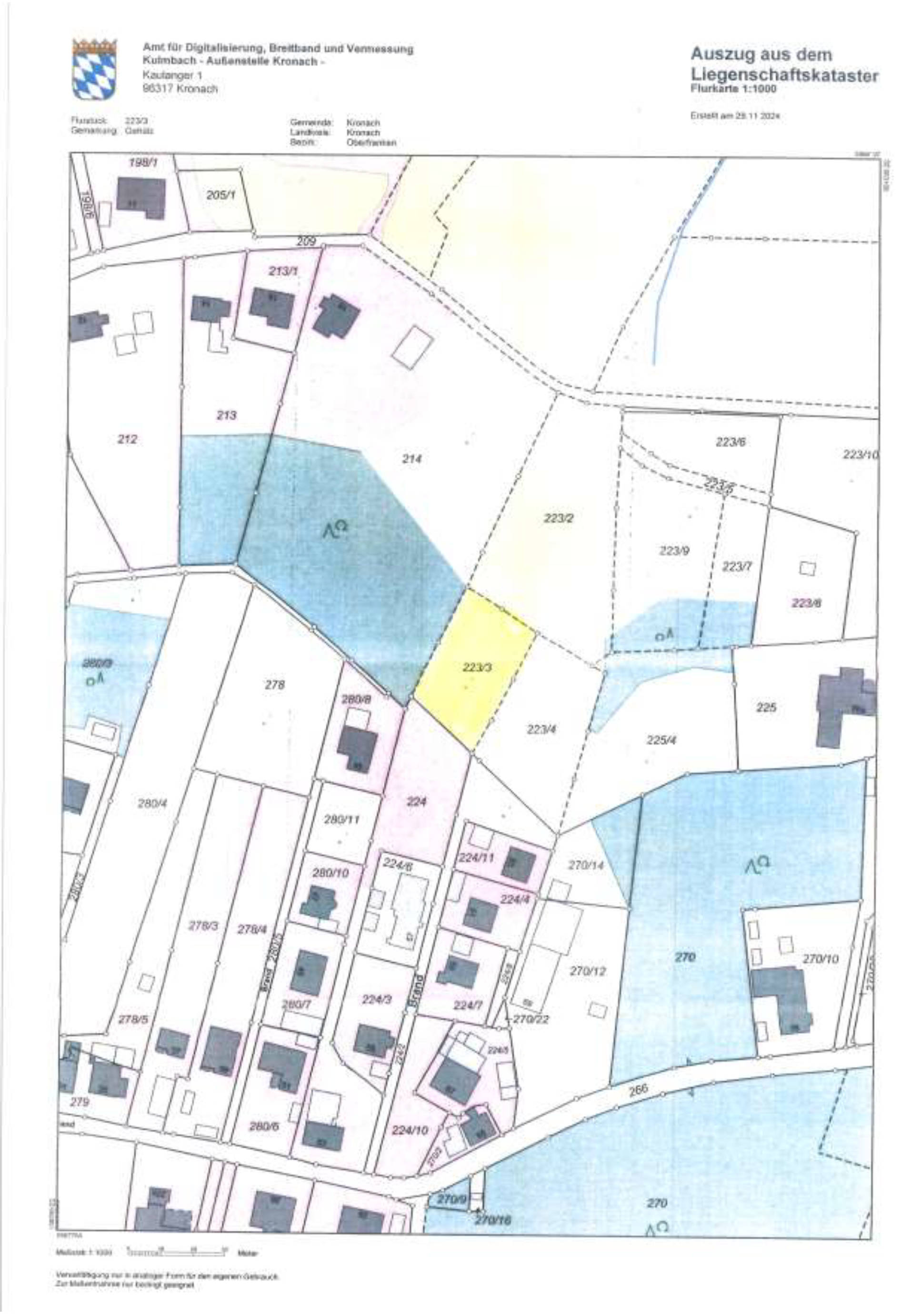 land- und forstwirtschaftlich genutztes Grundstück in Brunnschrott, 96317 Kronach, Gehülz - Bild 2