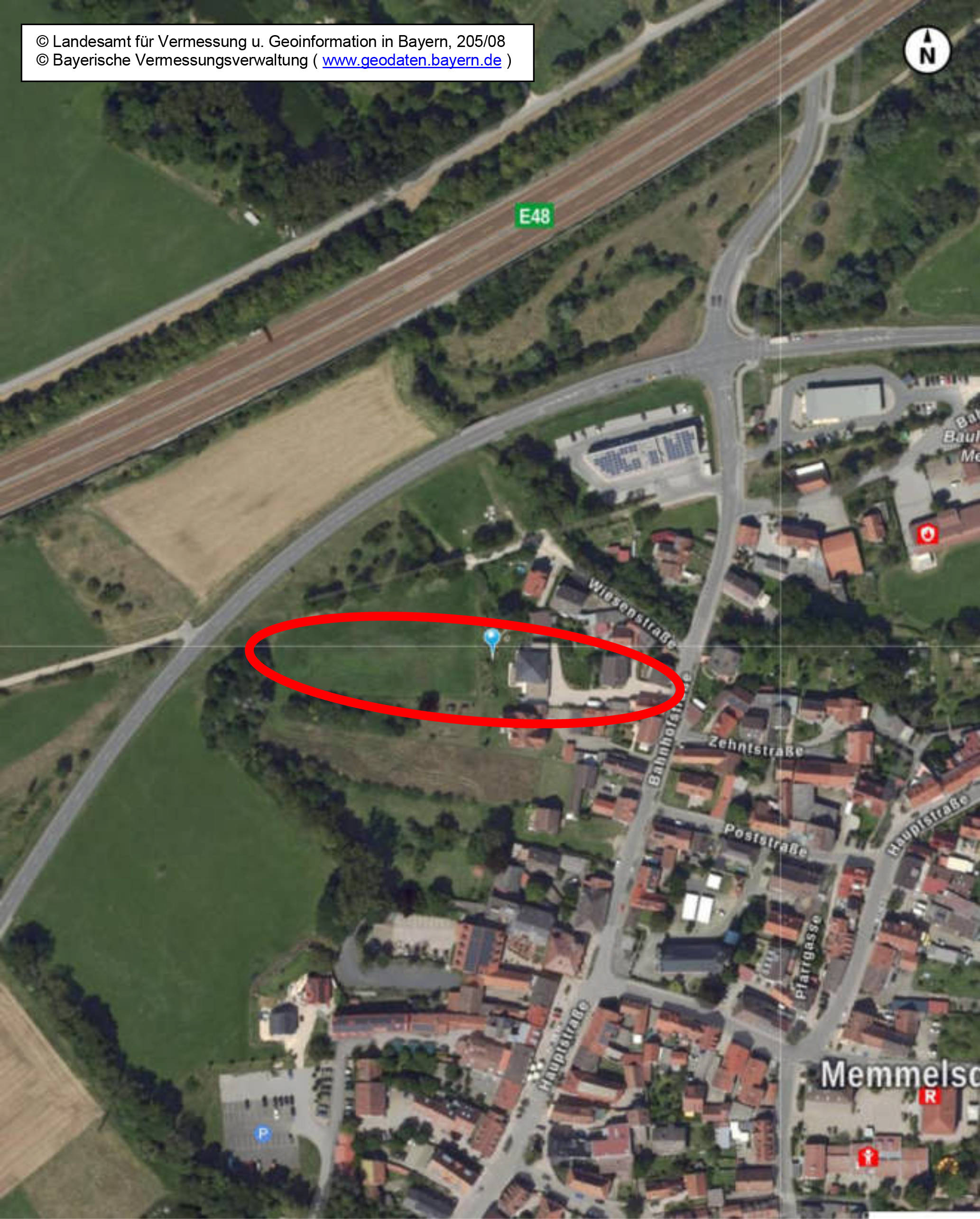 Wohnhaus-Altbau mit Garage u. Nebengebäude; Wohnhaus-Neubau mit Doppelgarage in Bahnhofstraße 15, 15 b, 96117 Memmelsdorf - Bild 2