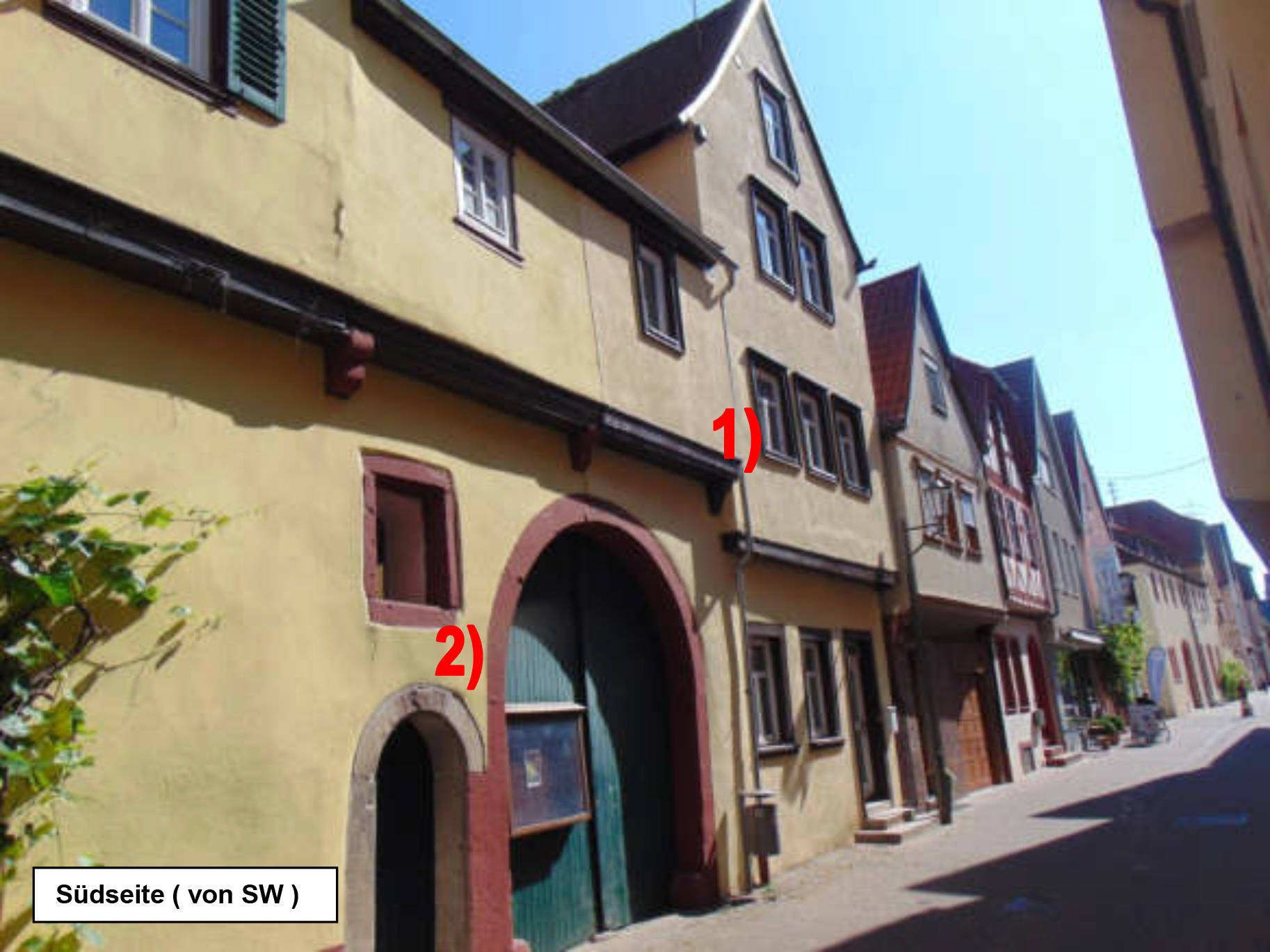 Grundstück bebaut mit denkmalgeschütztem Wohnhaus; Grundstück bebaut mit Anbau in Schulgasse 3, 97753 Karlstadt - Bild 4