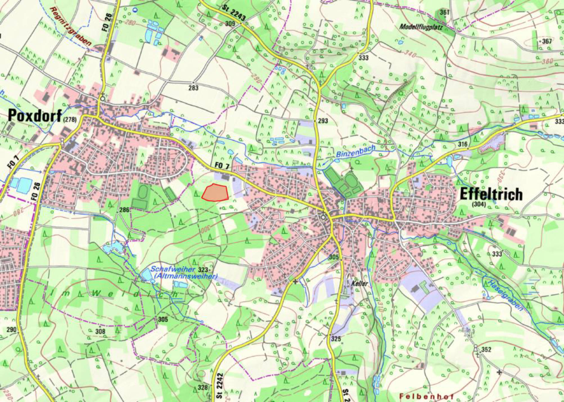 land- und forstwirtschaftlich genutztes Grundstück in Poxdorfer Weg, 00000 Effeltrich - Bild 2