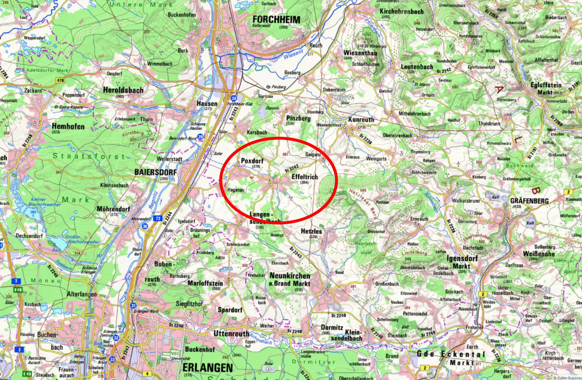 land- und forstwirtschaftlich genutztes Grundstück in Poxdorfer Weg, 00000 Effeltrich - Bild 5