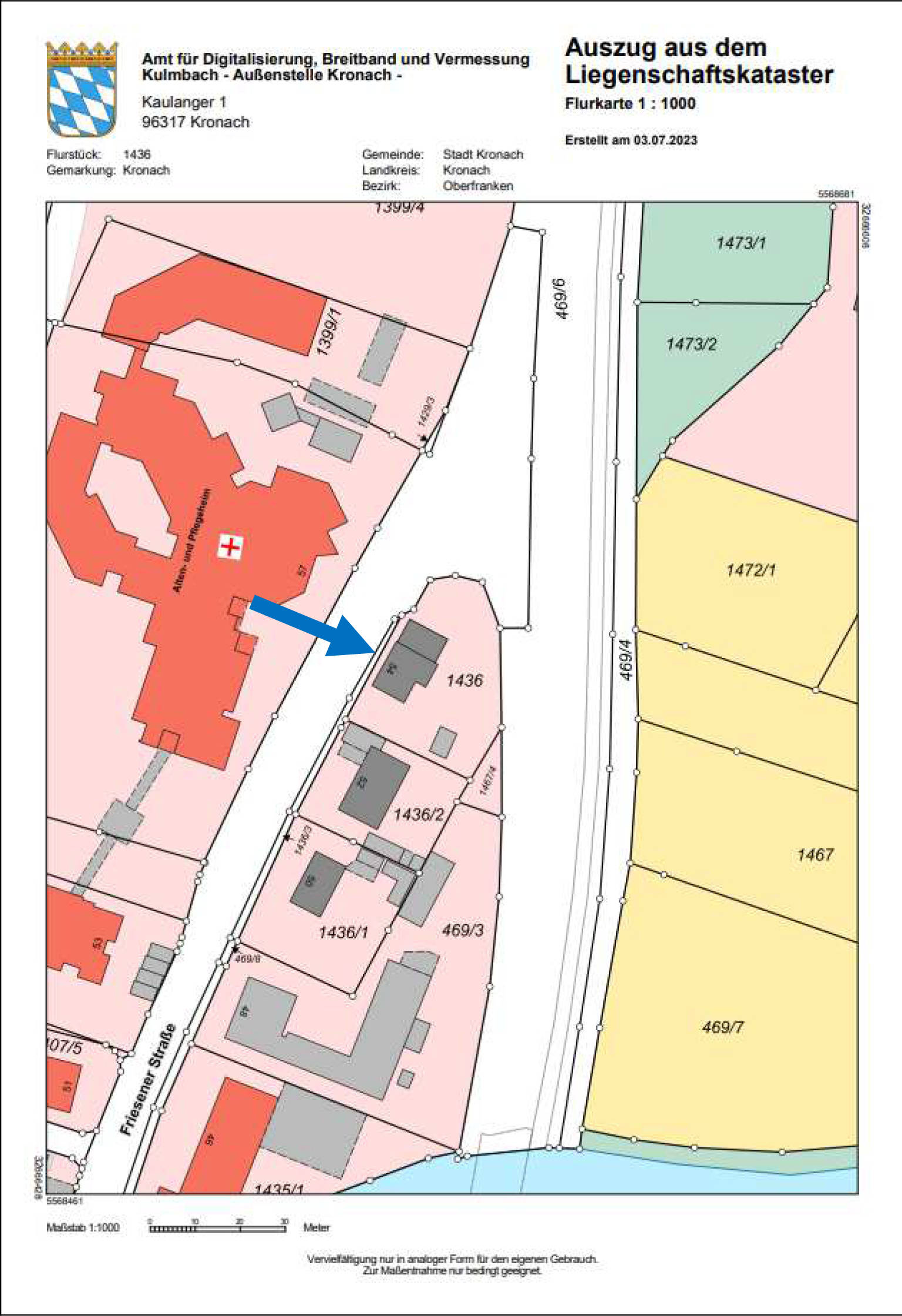 bayern 0003K0032-2023 Friesener Straße 54, 96317 Kronach