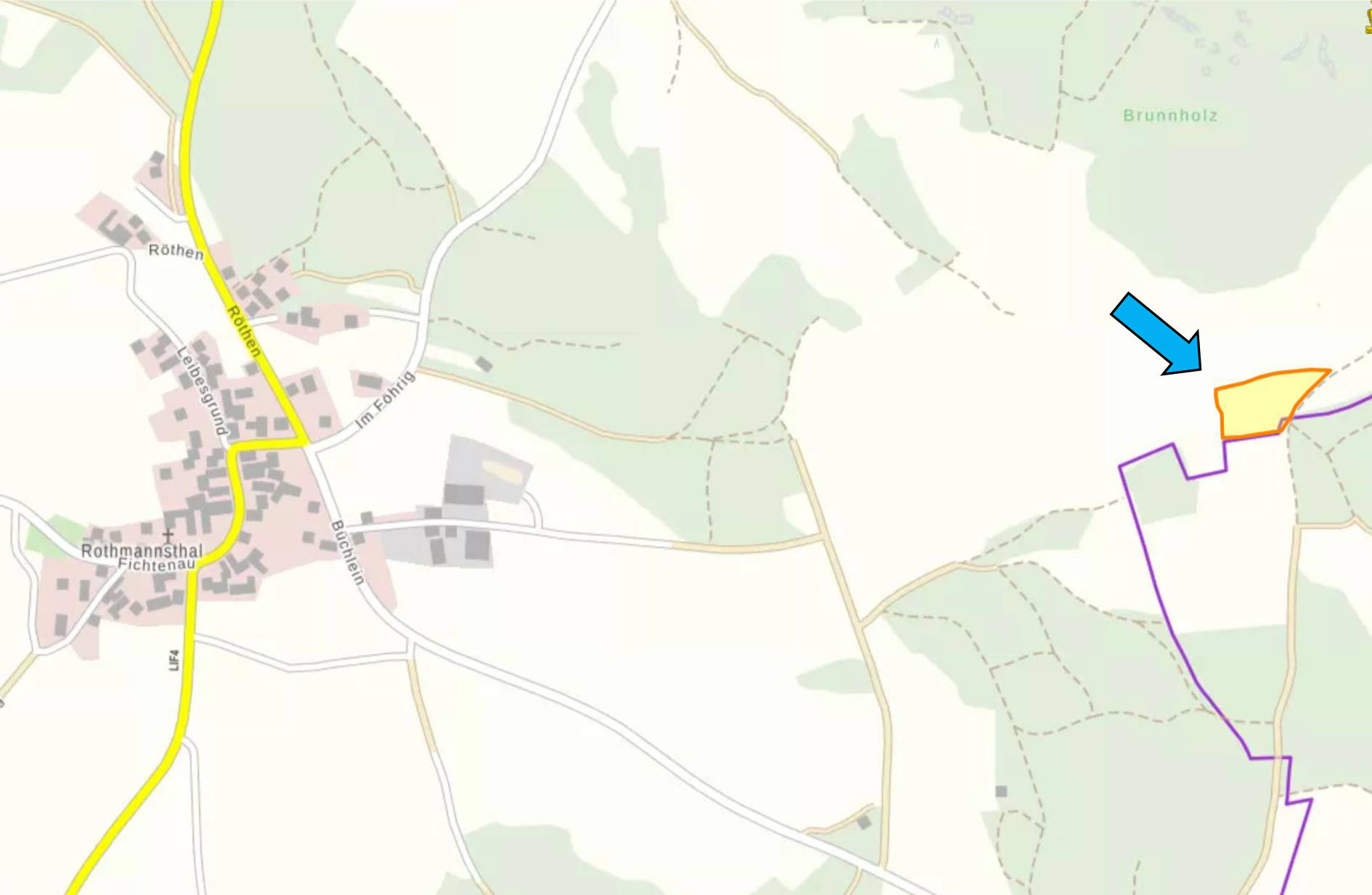 land- und forstwirtschaftlich genutztes Grundstück in Forst, 96215 Lichtenfels, Köttel - Bild 5