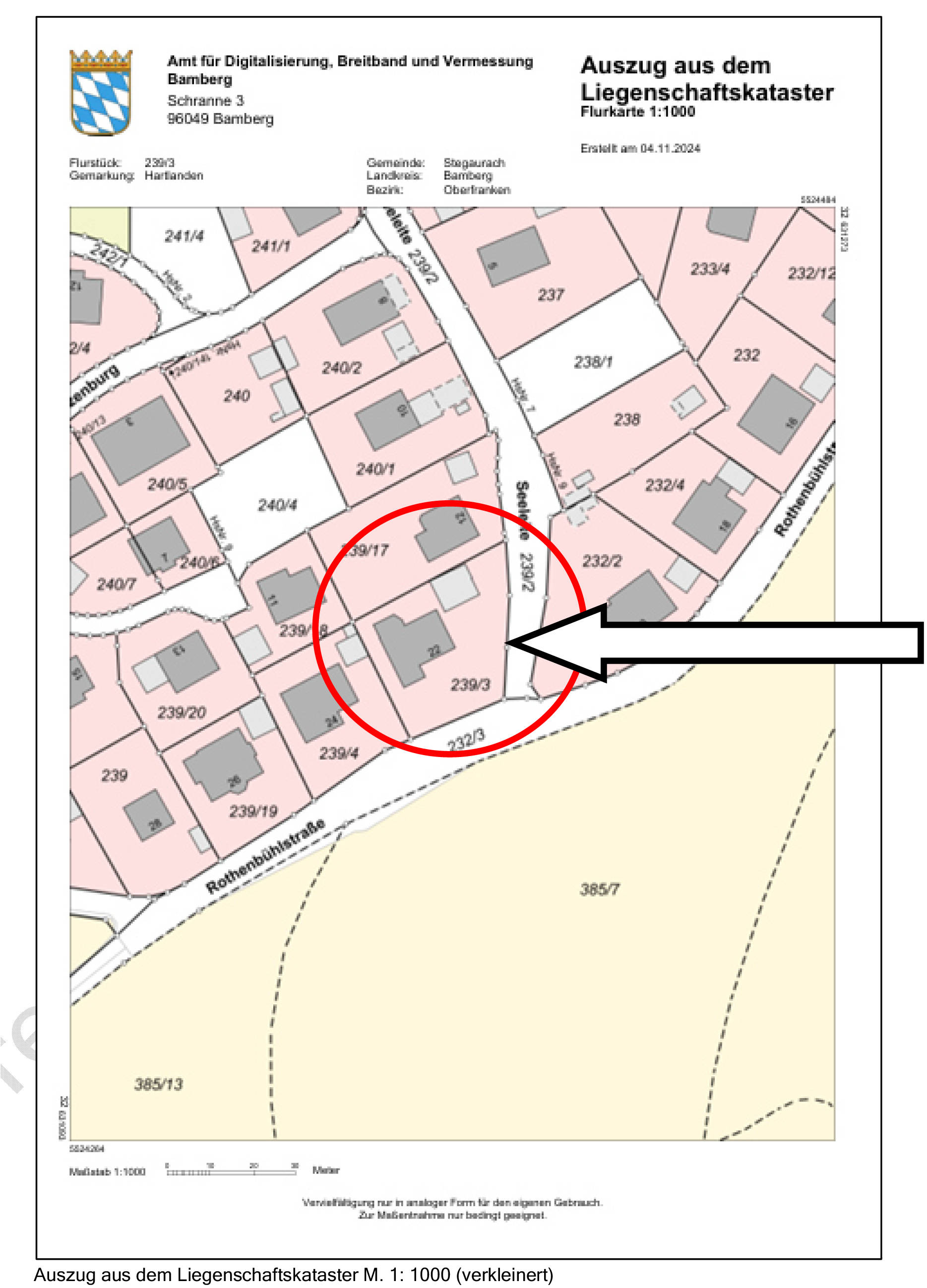 Zweifamilienhaus in Rothenbühlstraße  22, 96135 Stegaurach, Hartlanden - Bild 3