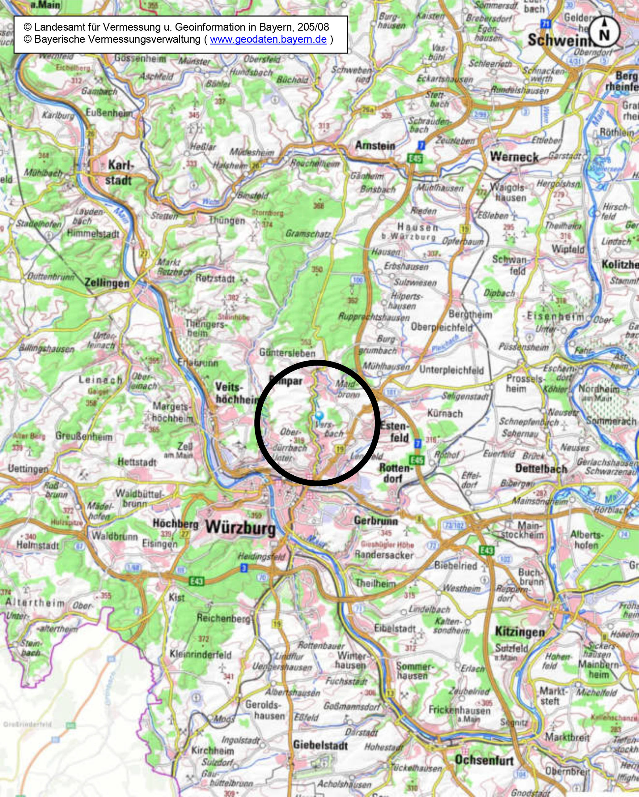 bayern 0003K0050/2024 Nähe Vierwindenweg, 97078 Würzburg, Versbach 6