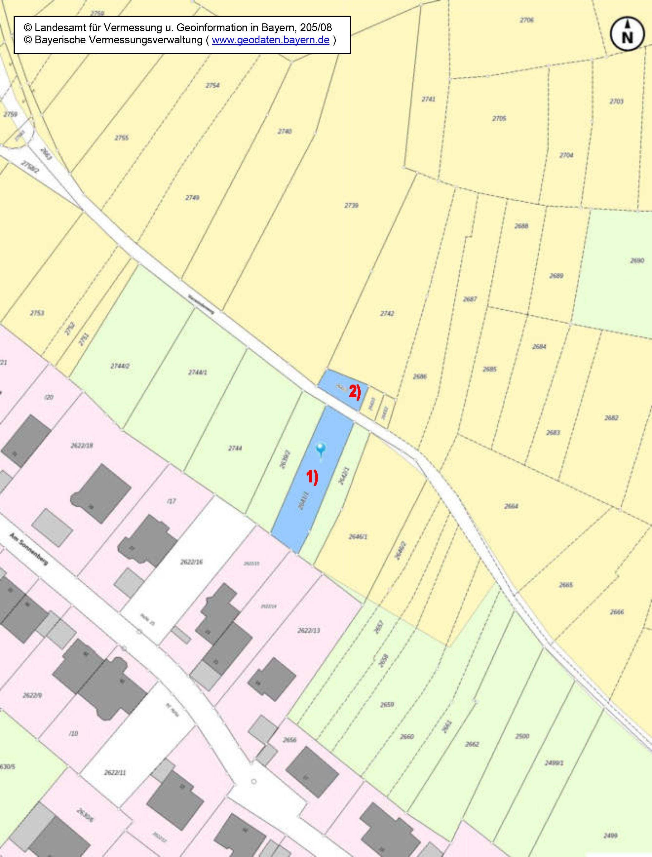 land- und forstwirtschaftlich genutztes Grundstück in Nähe Vierwindenweg, 97078 Würzburg, Versbach