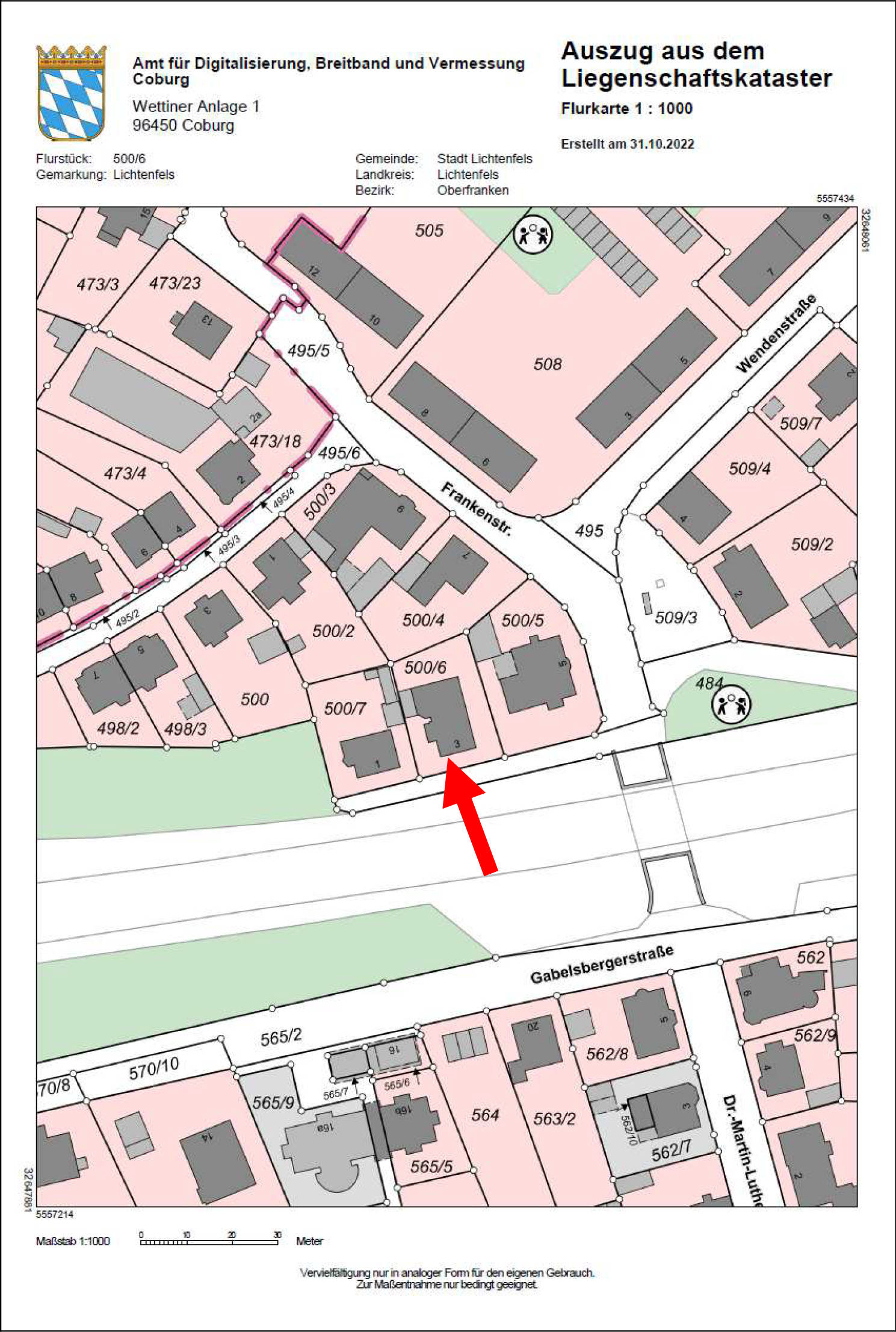 bayern 0003K0062-2023 Frankenstraße 3, 96215 Lichtenfels