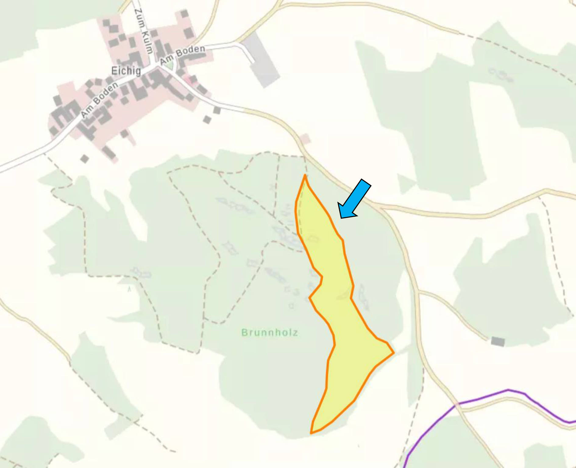 land- und forstwirtschaftlich genutztes Grundstück in Forst, 96215 Lichtenfels, Köttel - Bild 3