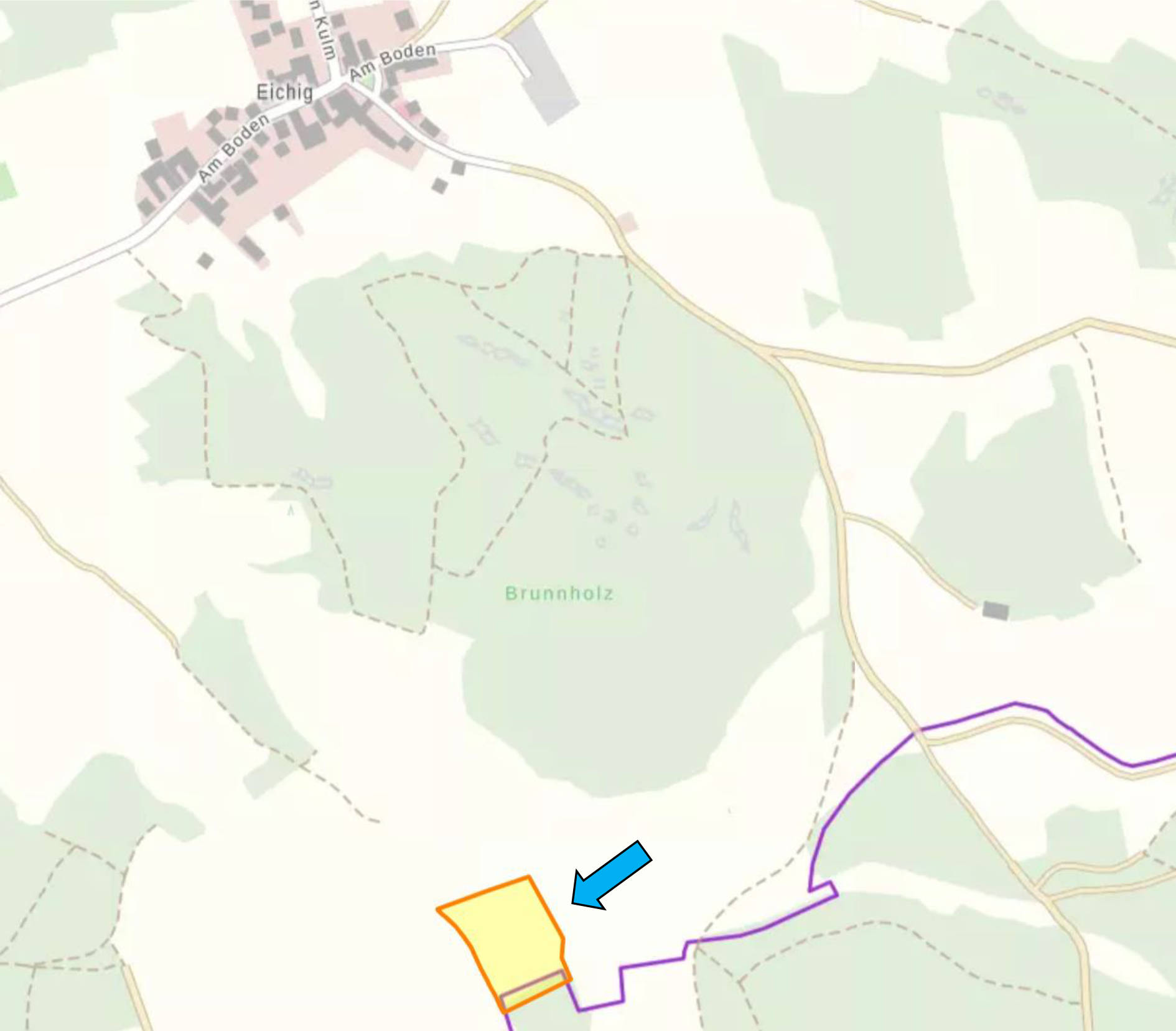 land- und forstwirtschaftlich genutztes Grundstück in Forst, 96215 Lichtenfels, Köttel - Bild 2