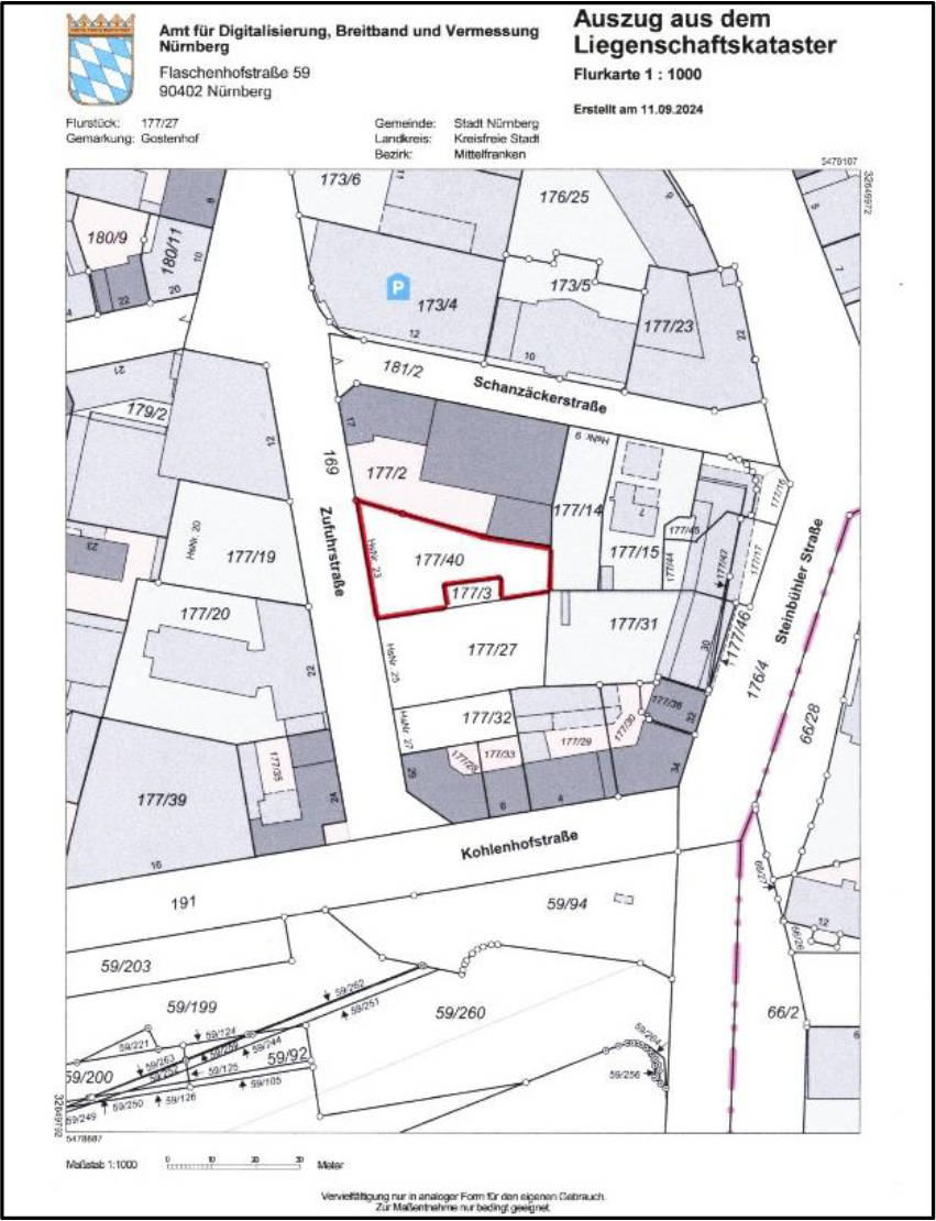 bayern 0003K0076-2024 Zufuhrstraße 23, 25, 27, 90443 Nürnberg
