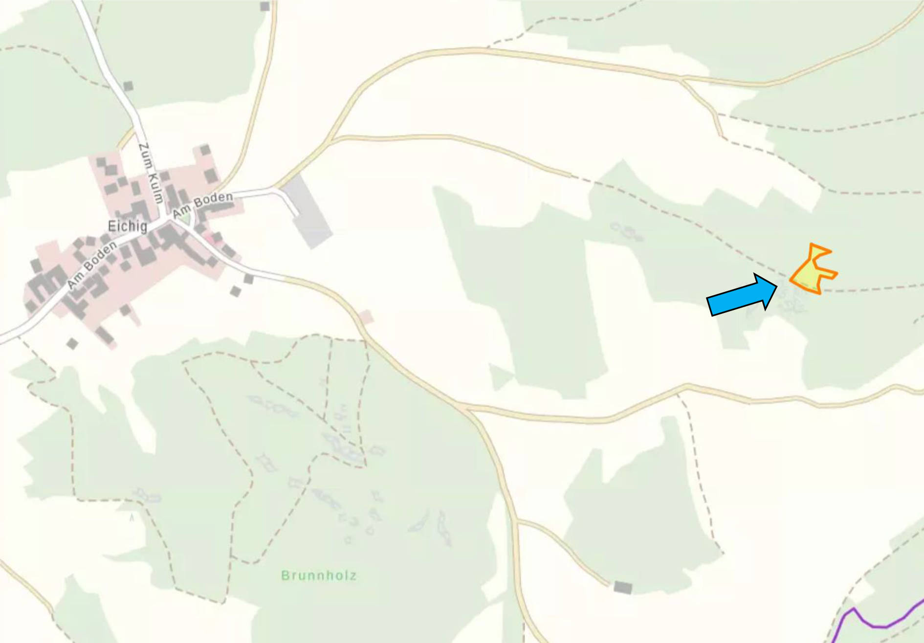 land- und forstwirtschaftlich genutztes Grundstück, s. Beschreibung in Weismainer Weg, 96215 Lichtenfels, Köttel - Bild 4