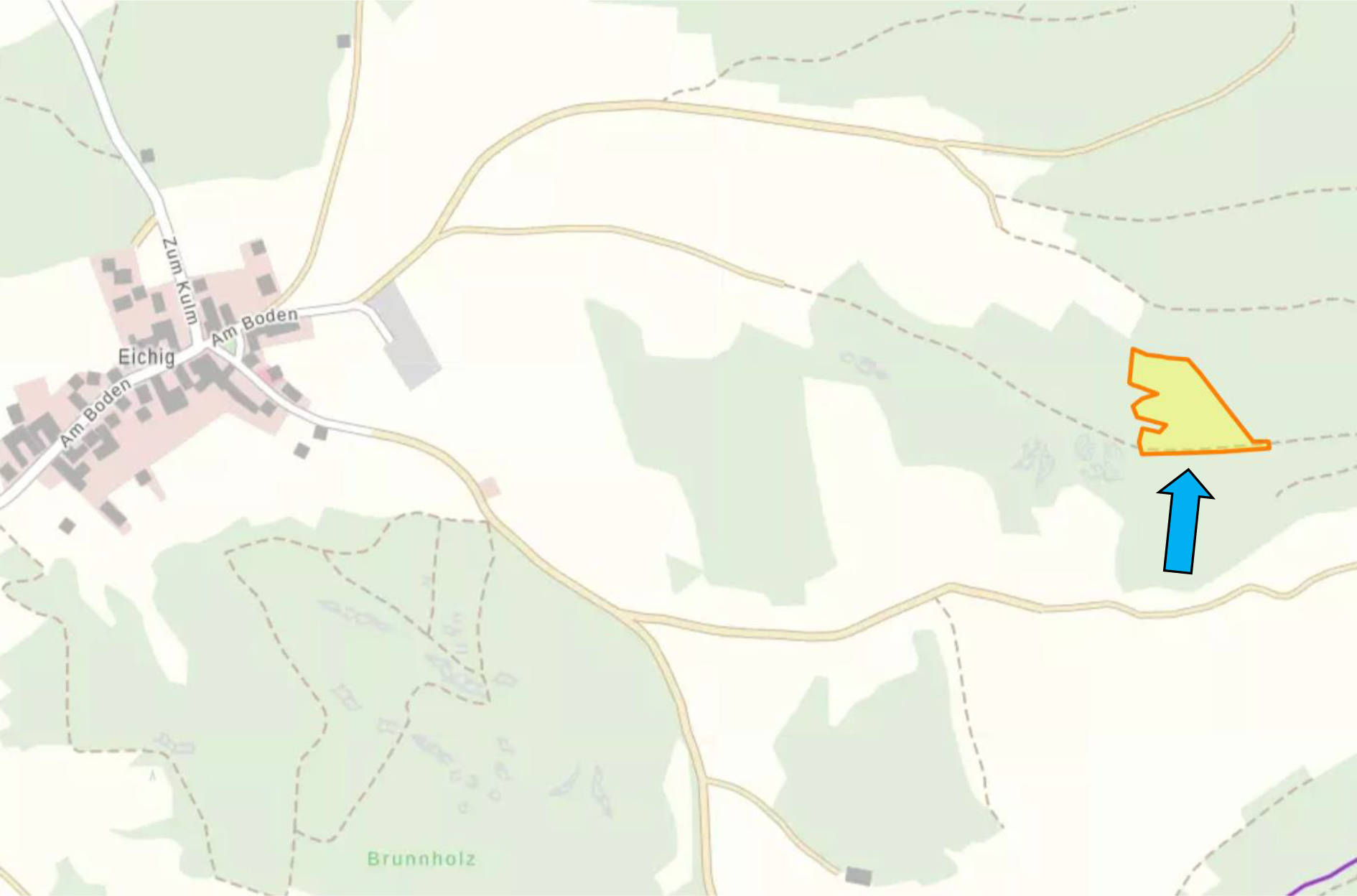 land- und forstwirtschaftlich genutztes Grundstück, s. Beschreibung in Weismainer Weg, 96215 Lichtenfels, Köttel