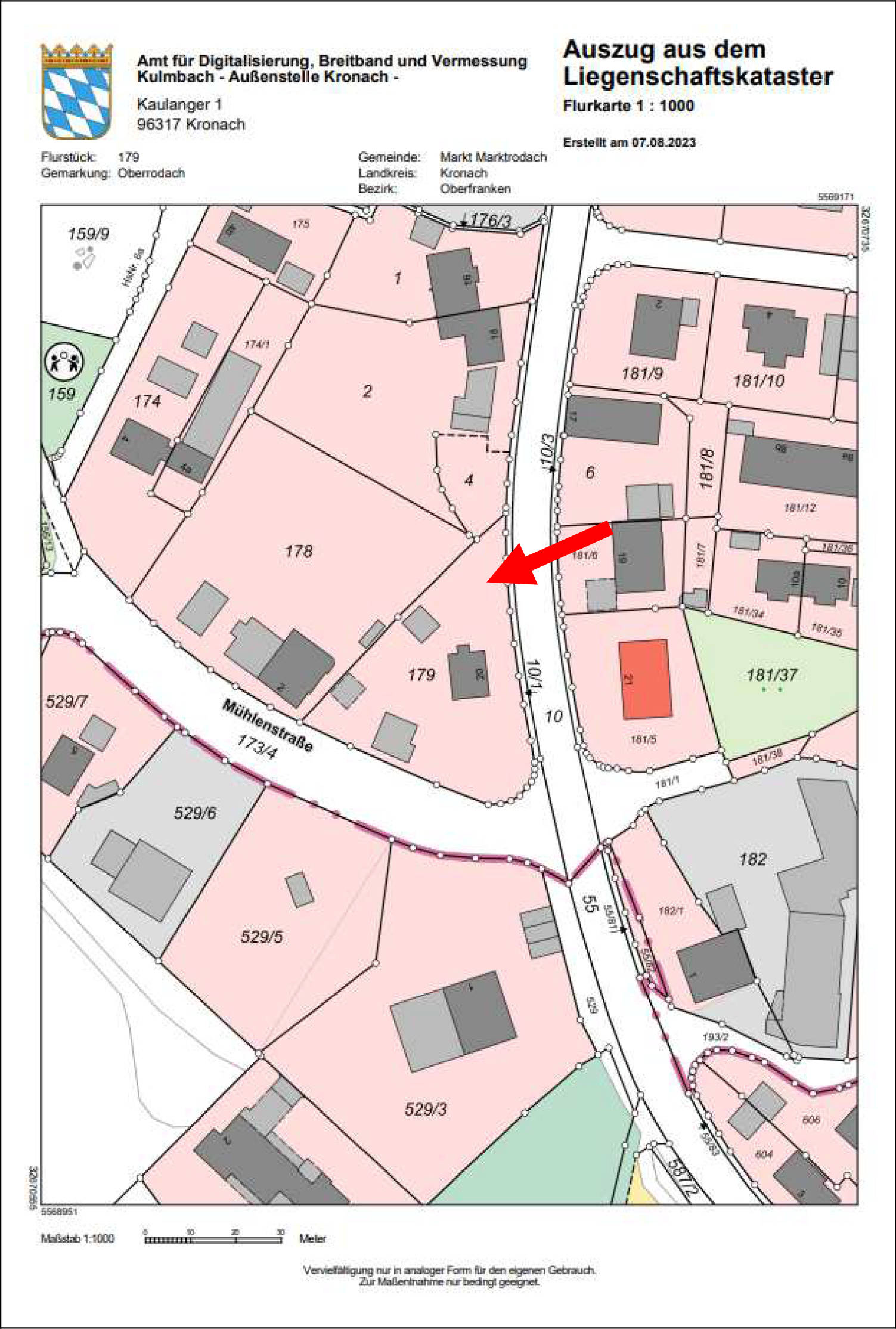 bayern 0003K0079-2020 Kulmbacher Straße 20, 96364 Marktrodach, Oberrodach