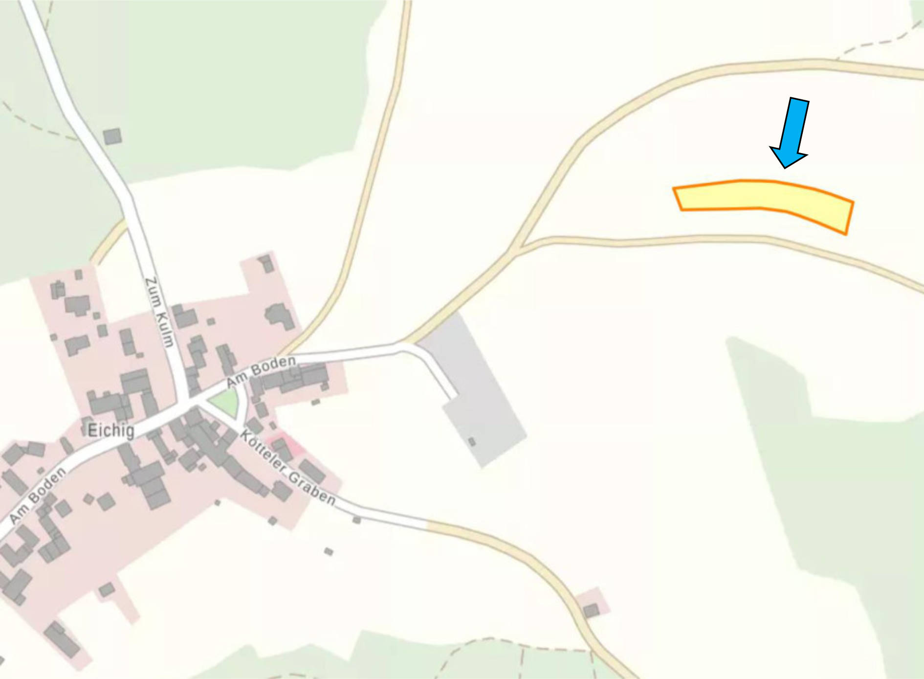 land- und forstwirtschaftlich genutztes Grundstück, s. Beschreibung in Weismainer Weg u. Köttler Weg, 96215 Lichtenfels, Köttel - Bild 5