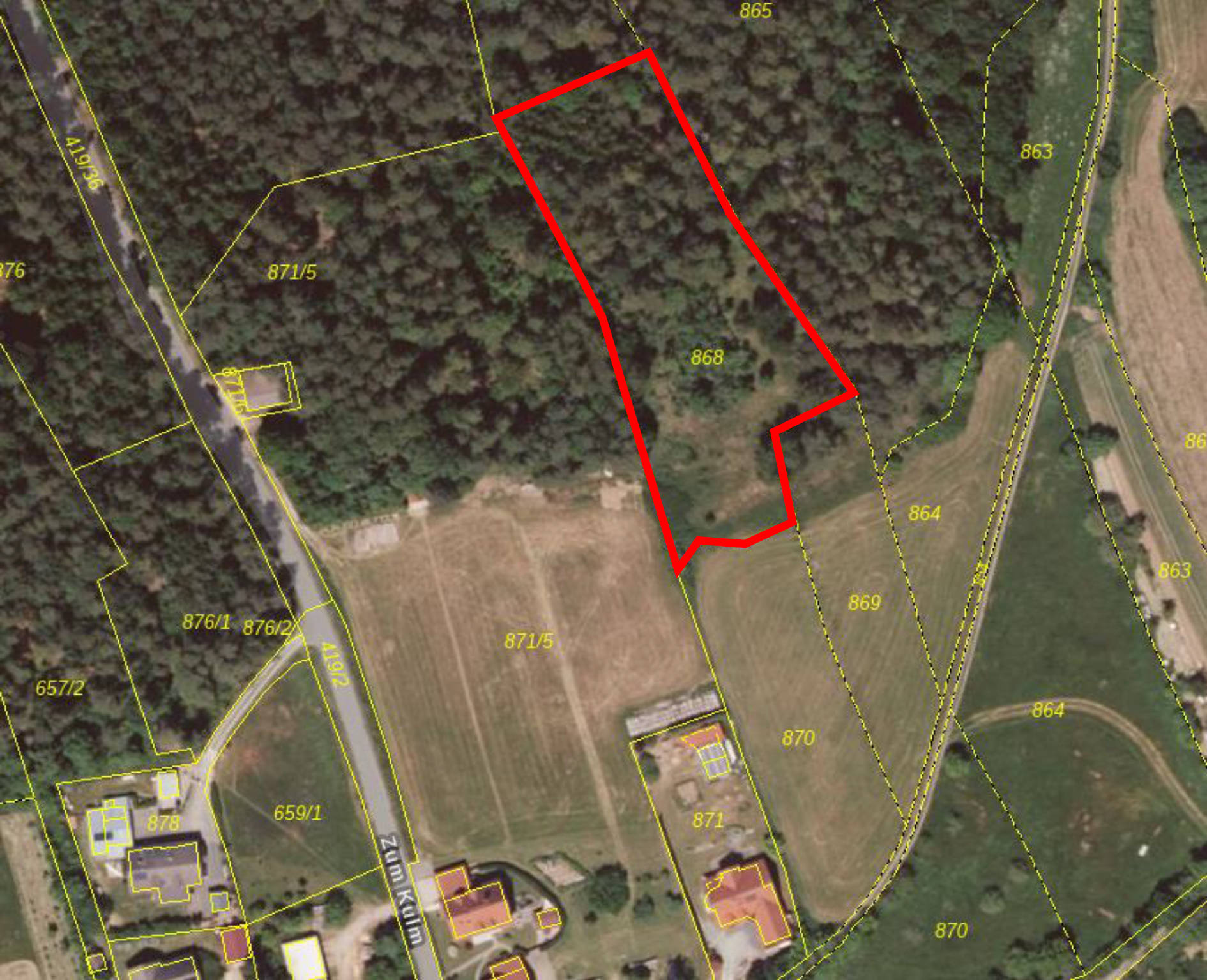 land- und forstwirtschaftlich genutztes Grundstück, s. Beschreibung in Köttler Weg, 96215 Lichtenfels, Köttel - Bild 2