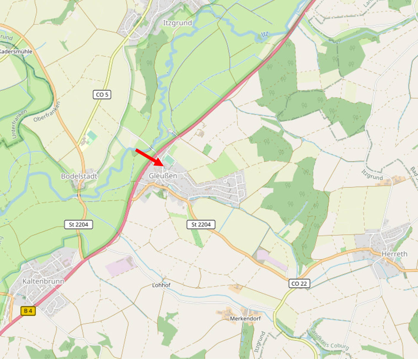 bayern 0003K0081-2022 Bachstraße 9, 96274 Itzgrund-Gleußen