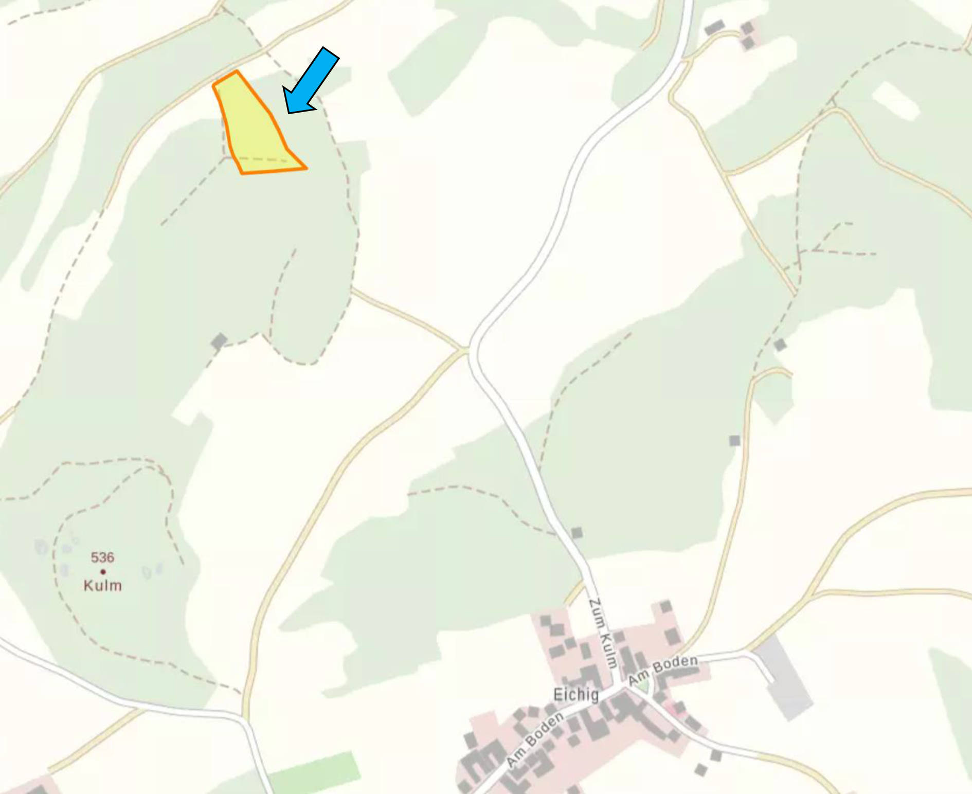 land- und forstwirtschaftlich genutztes Grundstück, s. Beschreibung in Kulmfelder, 96215 Lichtenfels, Köttel - Bild 2