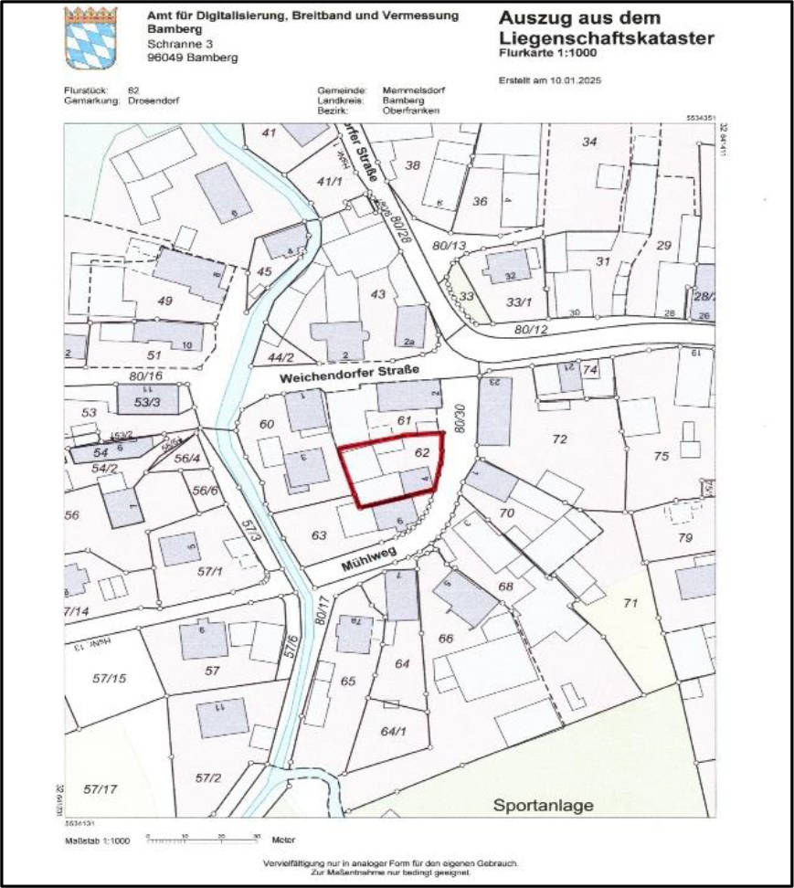 bayern 0003 K 0094/2023 Mühlweg 4, 96117 Memmelsdorf, Drosendorf 7