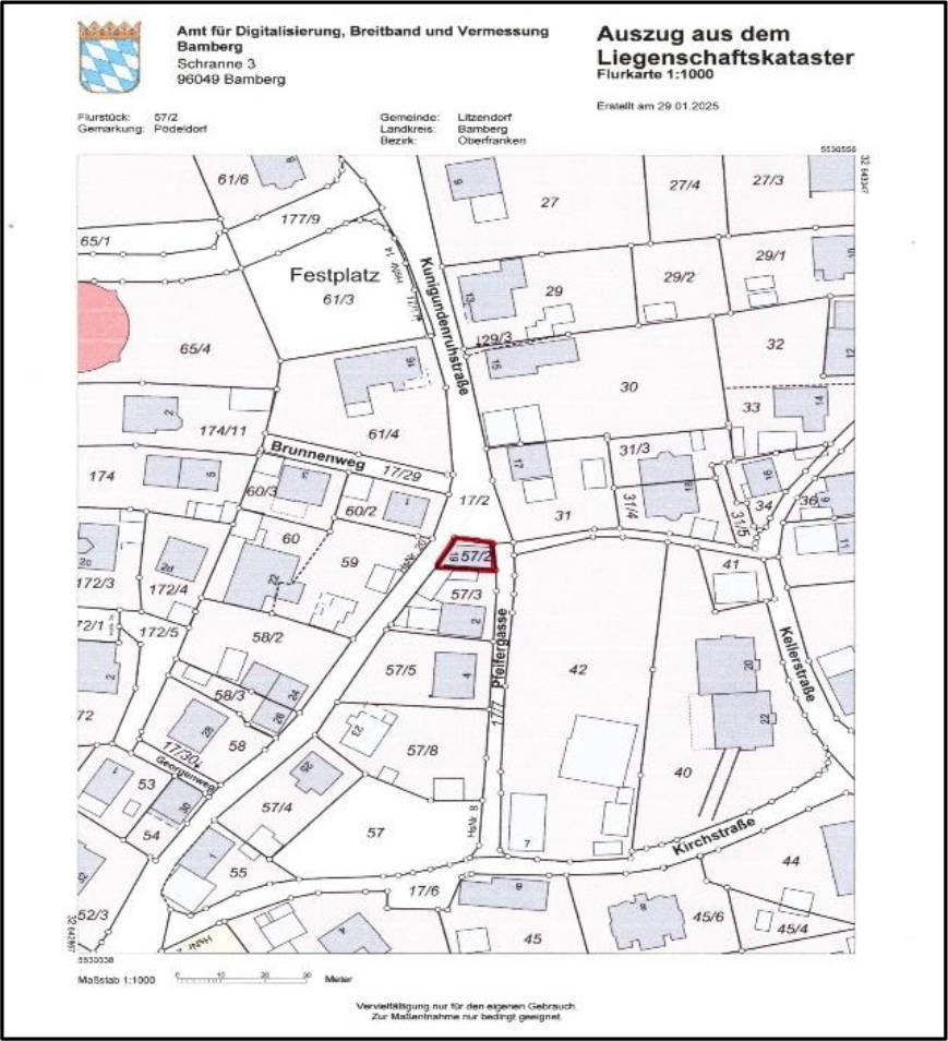 bayern 0003K0095-2024 Kunigundenruhstraße 19, 96123 Litzendorf, Pödeldorf 6
