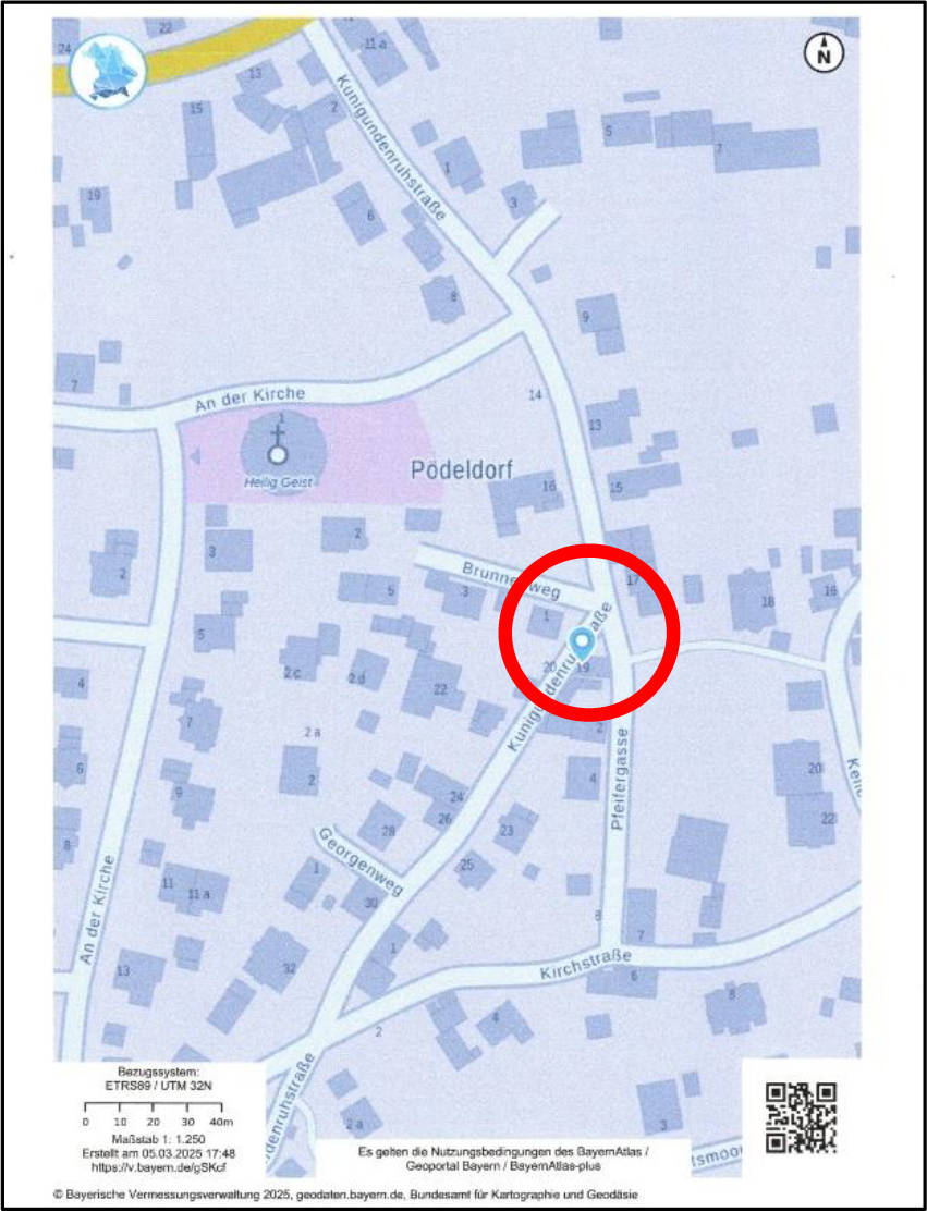 bayern 0003K0095-2024 Kunigundenruhstraße 19, 96123 Litzendorf, Pödeldorf 11