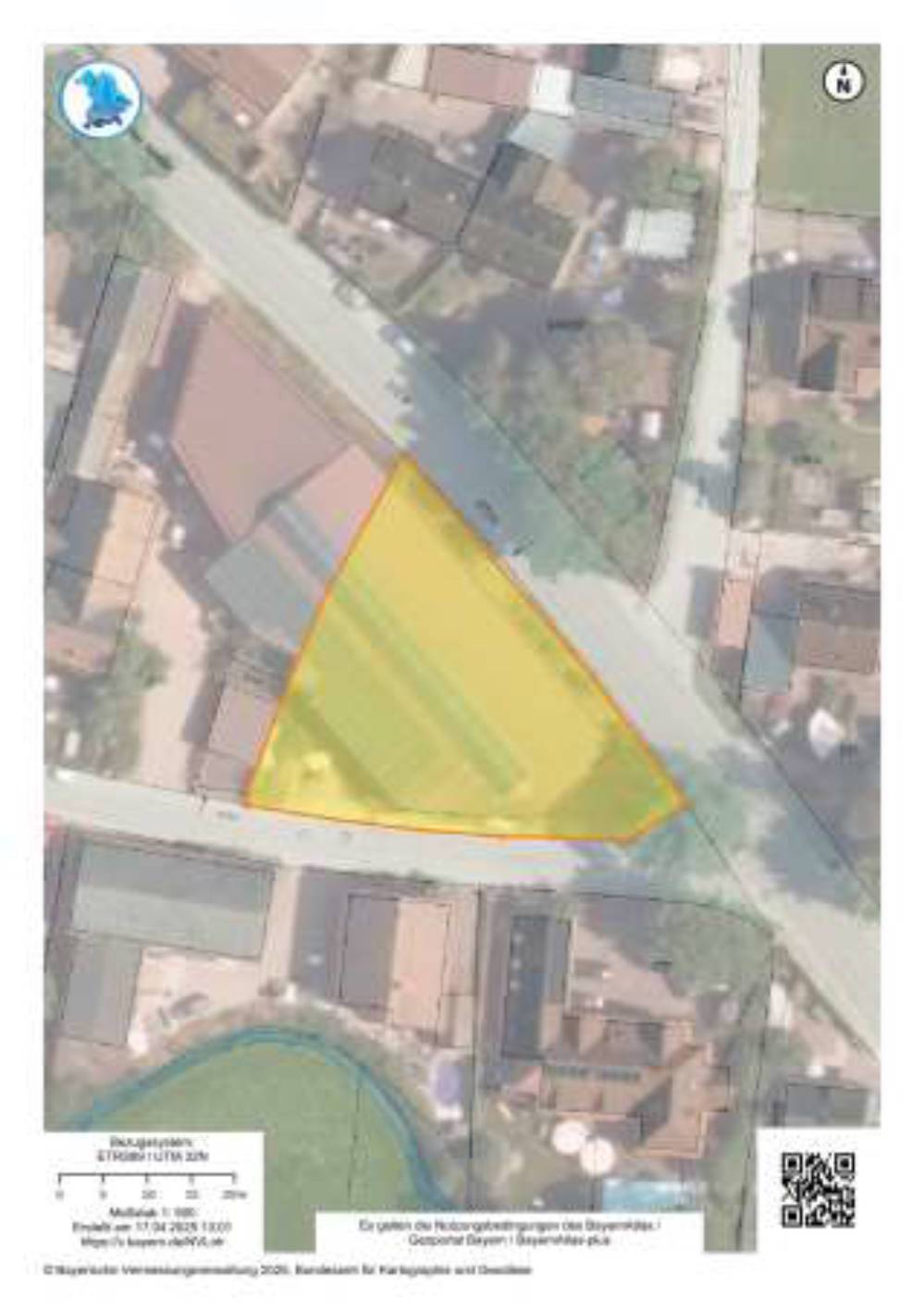 Wohn-/Geschäftshaus, land- und forstwirtschaftlich genutztes Grundstück, Sonstiges, mit einem Wohnhaus und ehem. landwirtschaftlichen Nebengebäuden bebautes Grundstück; Das ehem. Stallgebäude des Flurstücks 871 überbaut das Flstk. 870 mit ca. 230 qm. in Mainbachtal 15, 91126 Schwabach - Bild 4