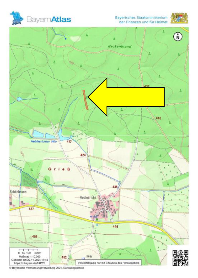 land- und forstwirtschaftlich genutztes Grundstück in Finsterholz, 00000 Allersberg, Ebenried - Bild 3