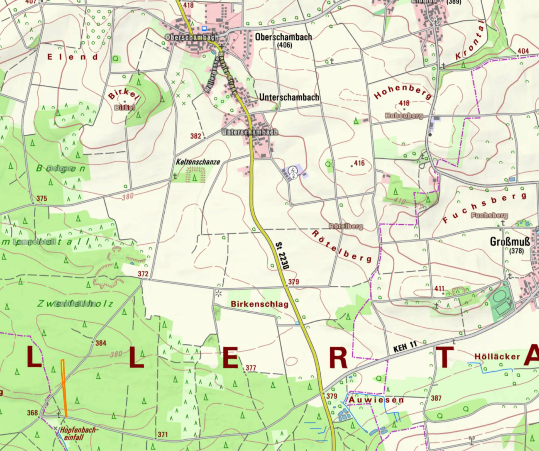 Gemarkung Oberschambach Flst. 1126, 93342 Oberschambach, Zweifel