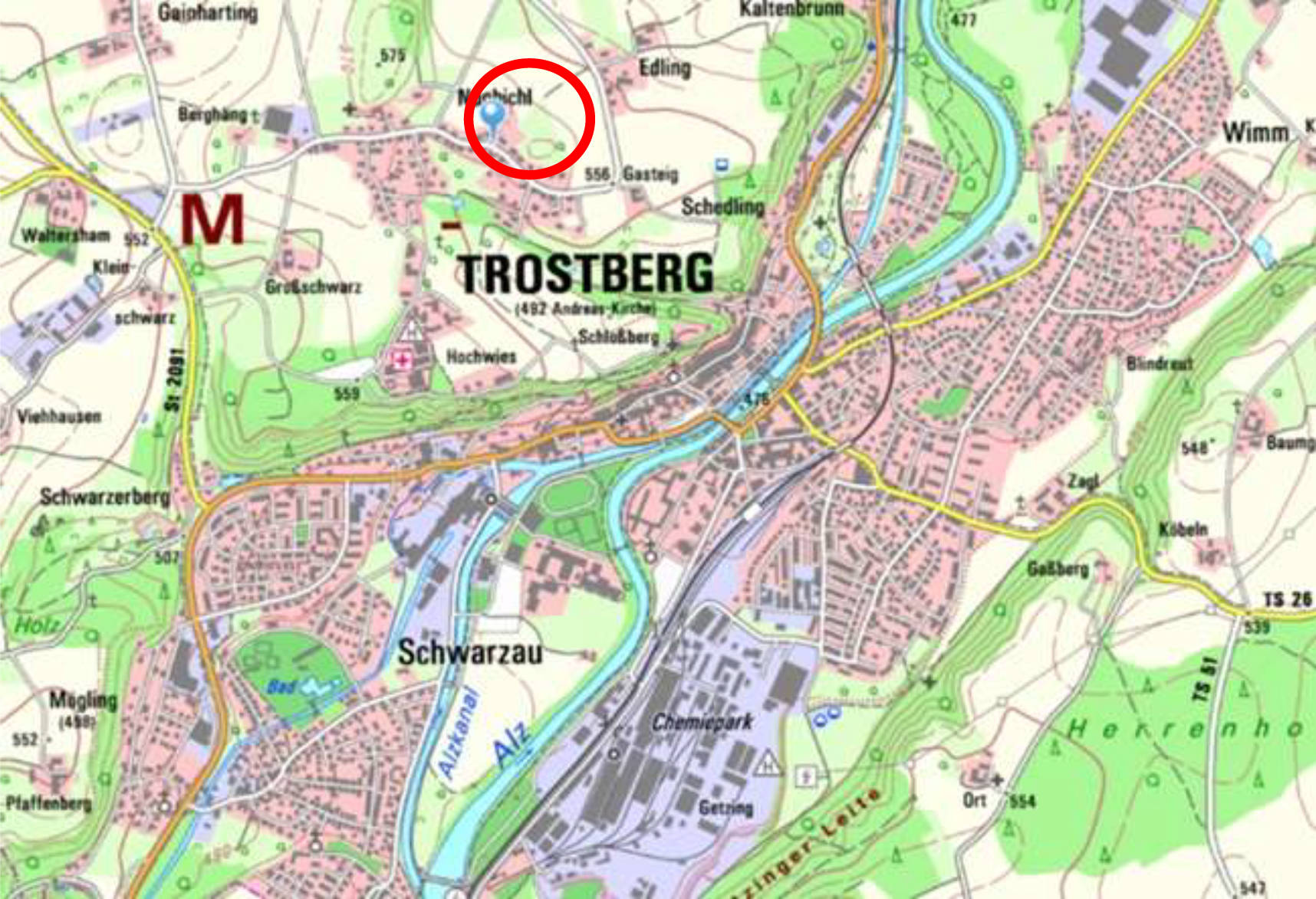 Zweifamilienwohnhaus, Grünfläche in Johann-Namberger-Straße 28, 83308 Trostberg - Bild 3
